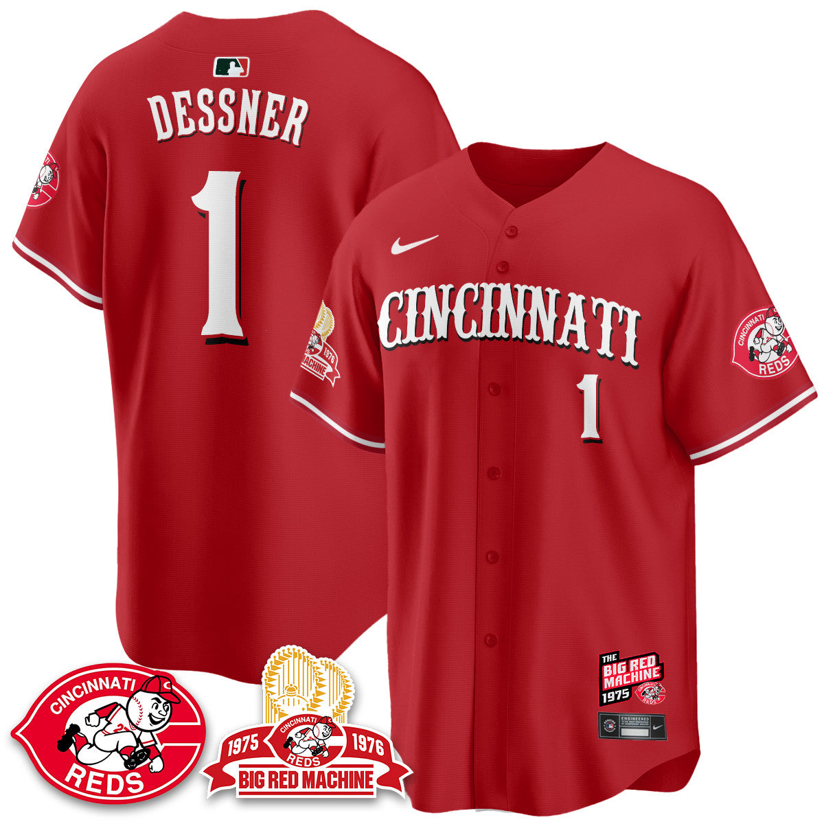 CIN Big Red Machine 50th Anniversary Jersey - Stitched
