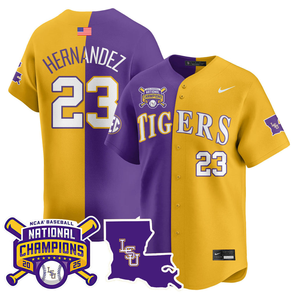 LSU 2025 World Series Champions Limited Jersey - Stitched