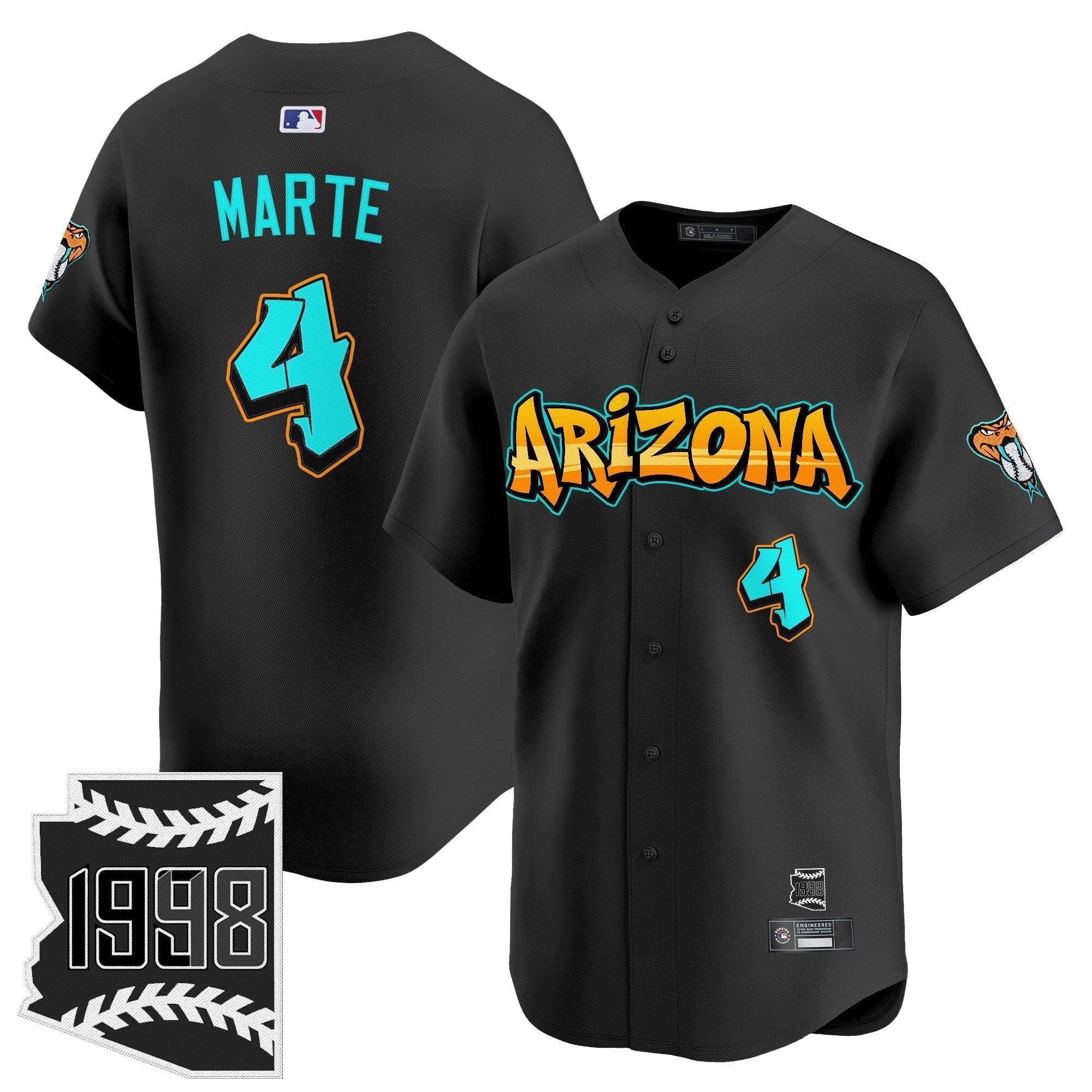 ARI 'Graffiti Desert Ink Edition' Vapor Premier Limited Jersey - Stitched