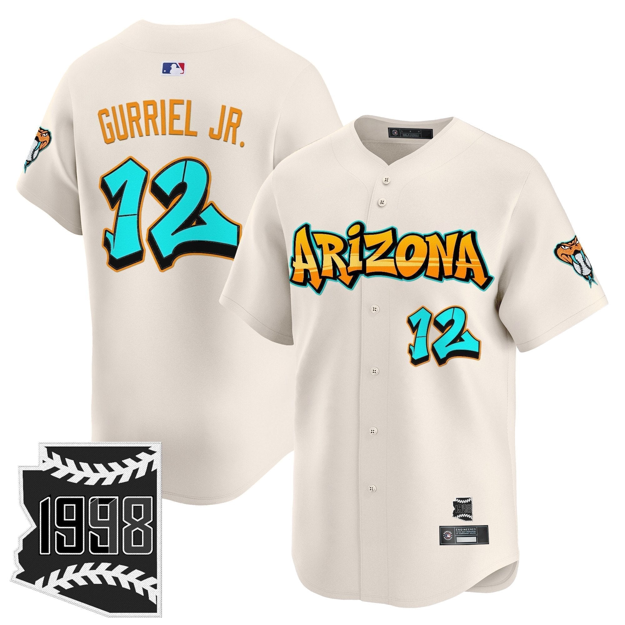 ARI 'Graffiti Desert Ink Edition' Vapor Premier Limited Jersey - Stitched
