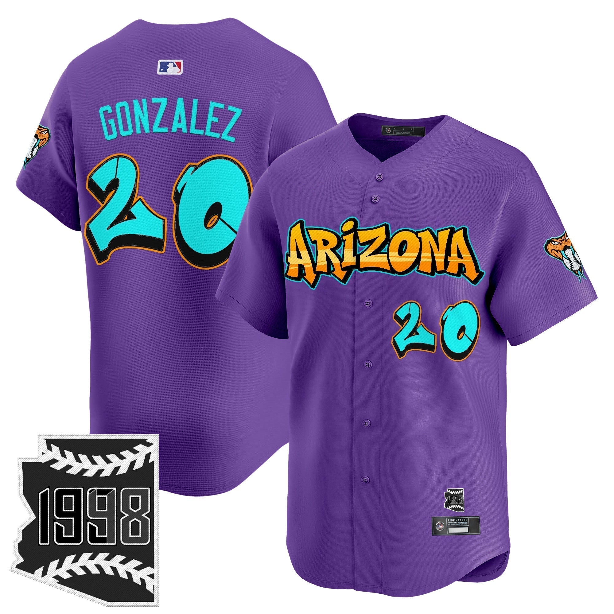 ARI 'Graffiti Desert Ink Edition' Vapor Premier Limited Jersey - Stitched