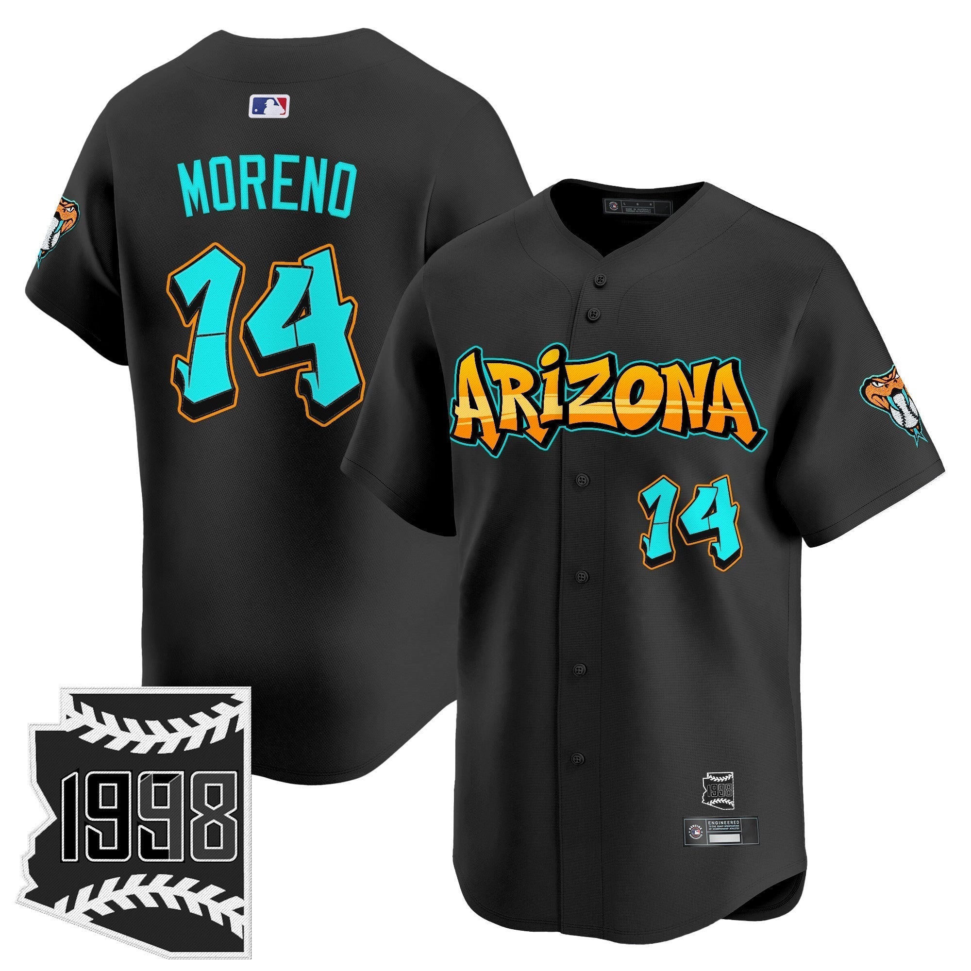 ARI 'Graffiti Desert Ink Edition' Vapor Premier Limited Jersey - Stitched
