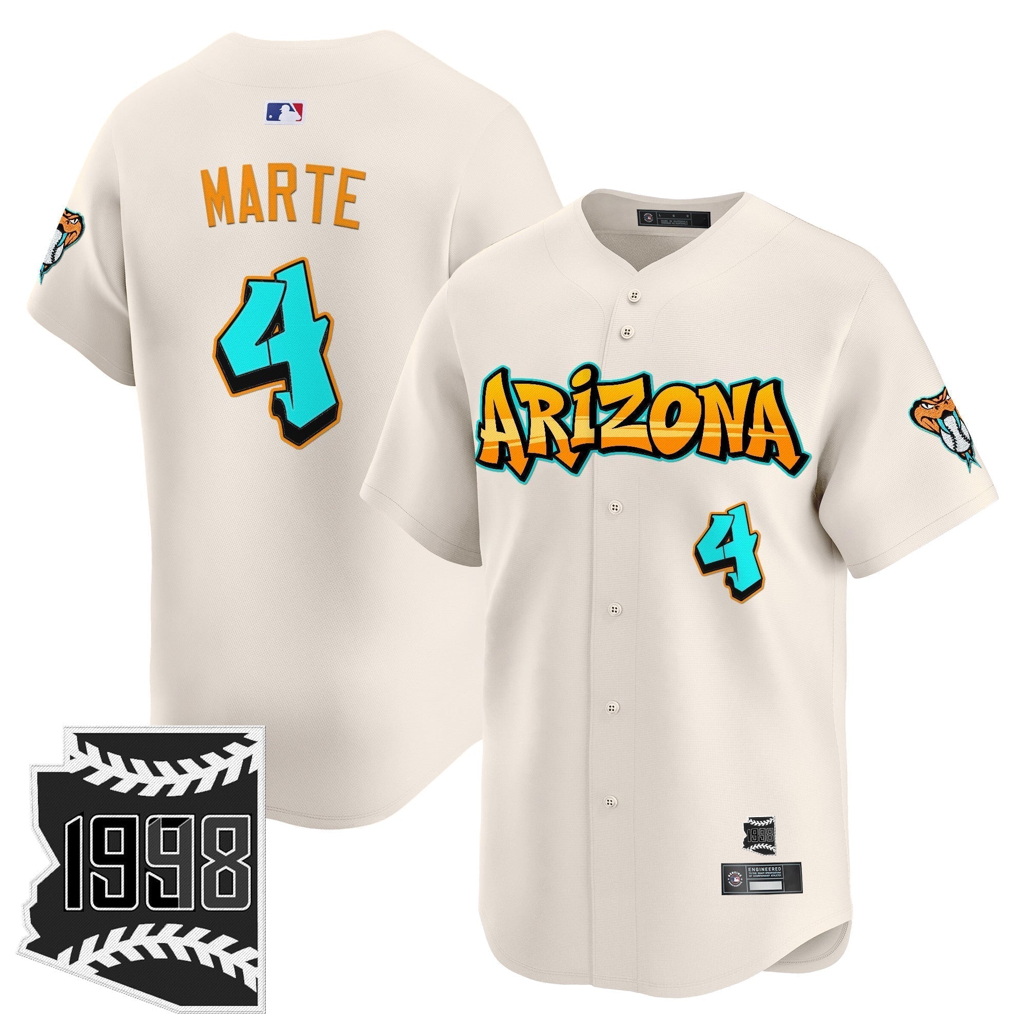 ARI 'Graffiti Desert Ink Edition' Vapor Premier Limited Jersey - Stitched