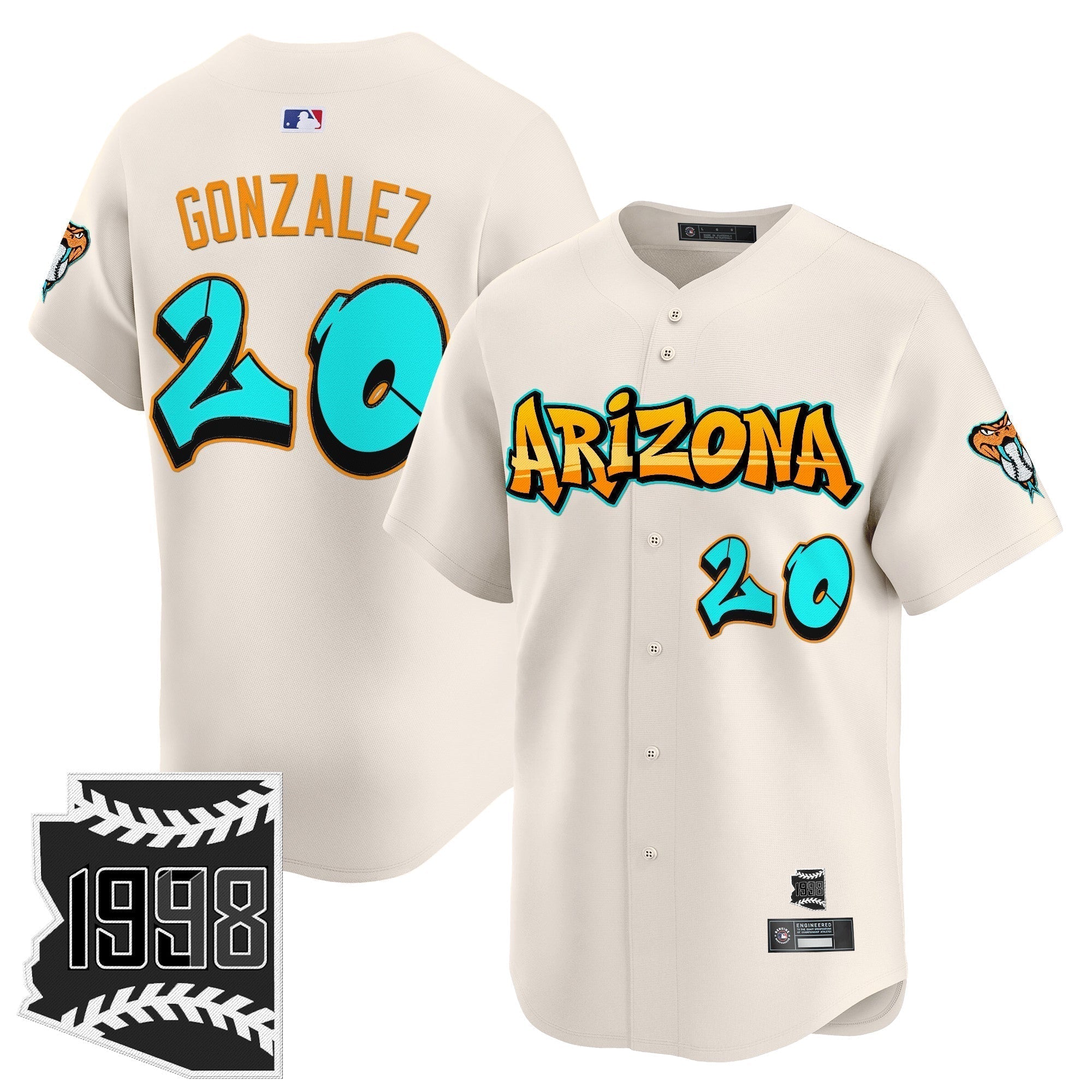 ARI 'Graffiti Desert Ink Edition' Vapor Premier Limited Jersey - Stitched