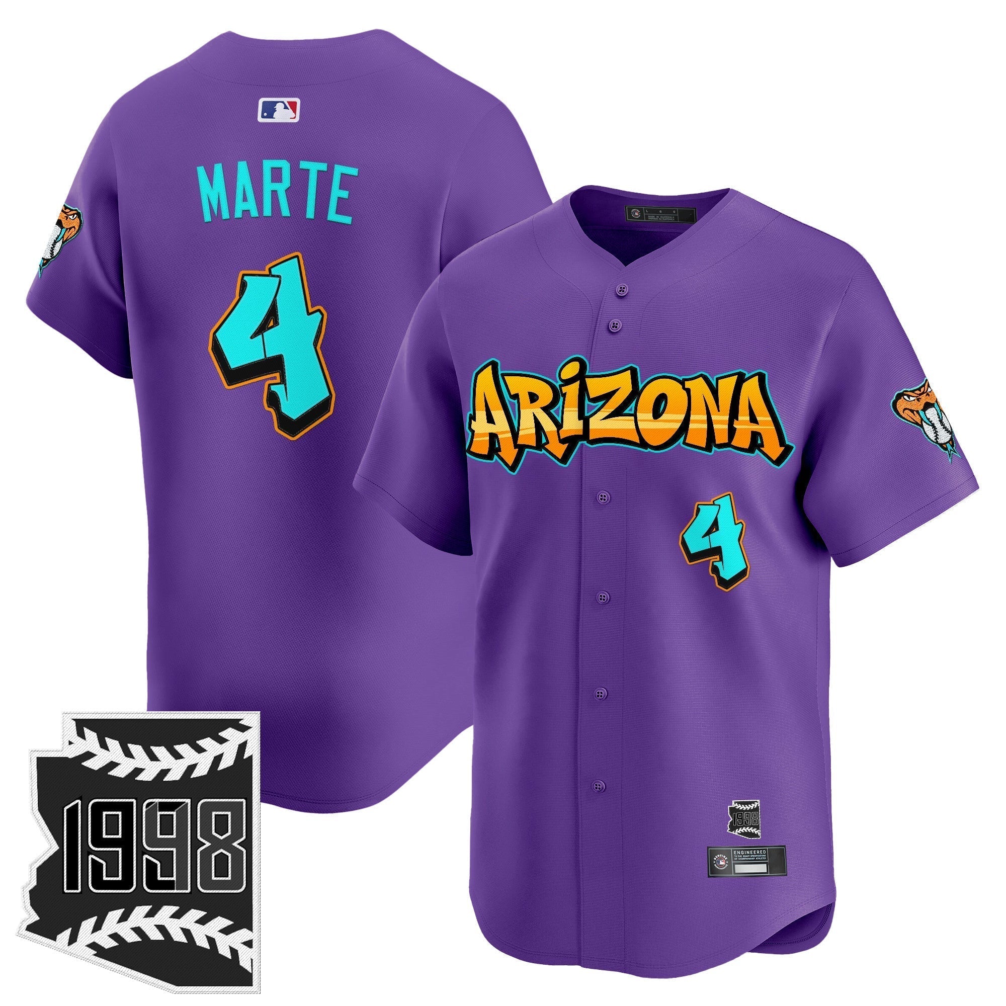 ARI 'Graffiti Desert Ink Edition' Vapor Premier Limited Jersey - Stitched