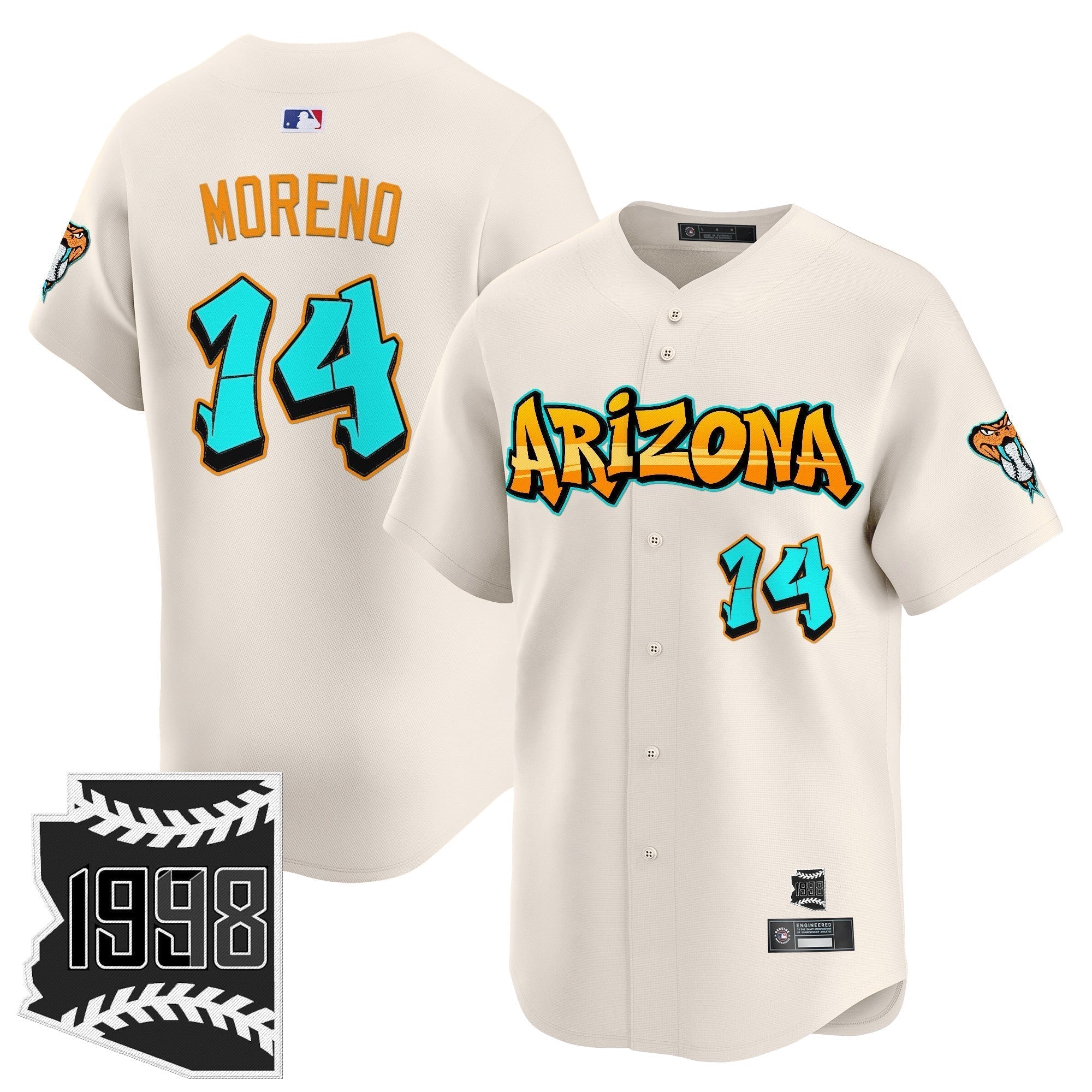 ARI 'Graffiti Desert Ink Edition' Vapor Premier Limited Jersey - Stitched