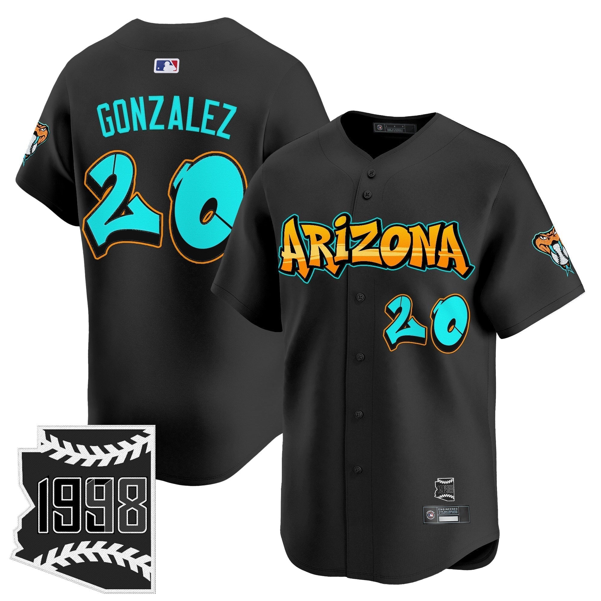 ARI 'Graffiti Desert Ink Edition' Vapor Premier Limited Jersey - Stitched