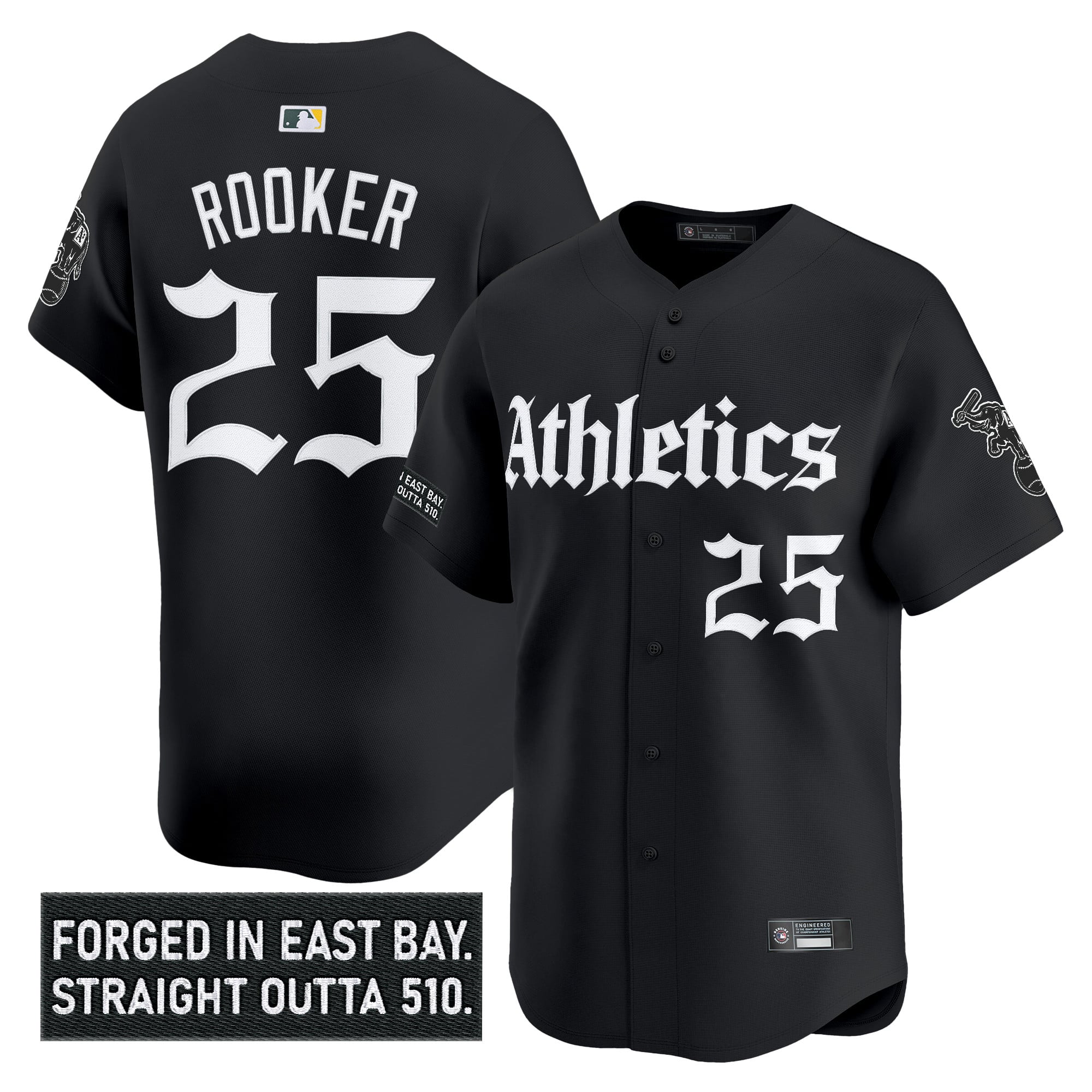 Athletics 'Gothic East Bay Edition' Vapor Premier Limited Jersey - Stitched