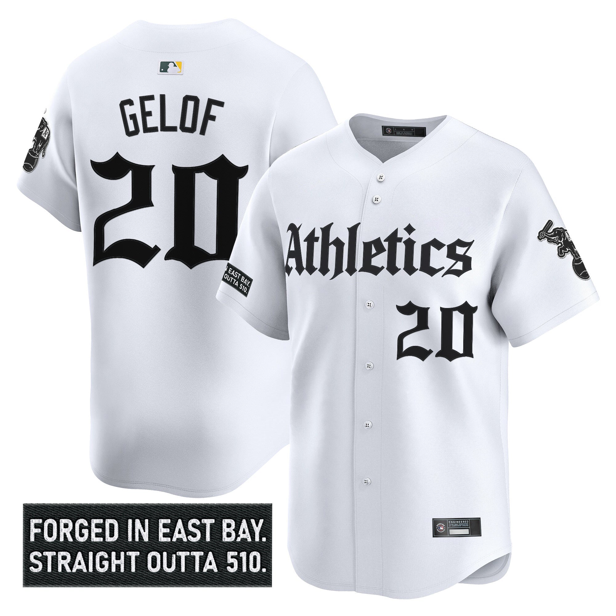 Athletics 'Gothic East Bay Edition' Vapor Premier Limited Jersey - Stitched