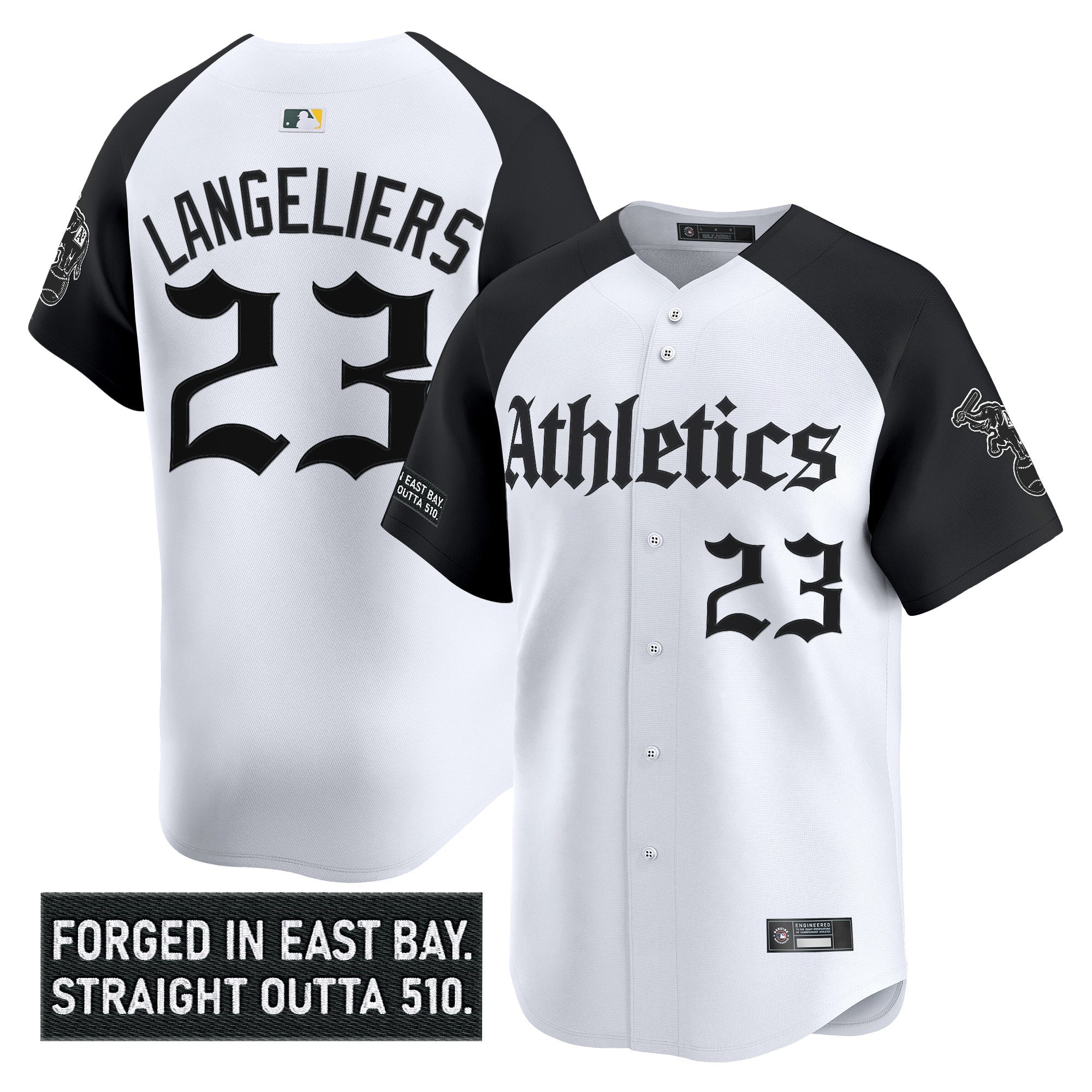 Athletics 'Gothic East Bay Edition' Vapor Premier Limited Jersey - Stitched