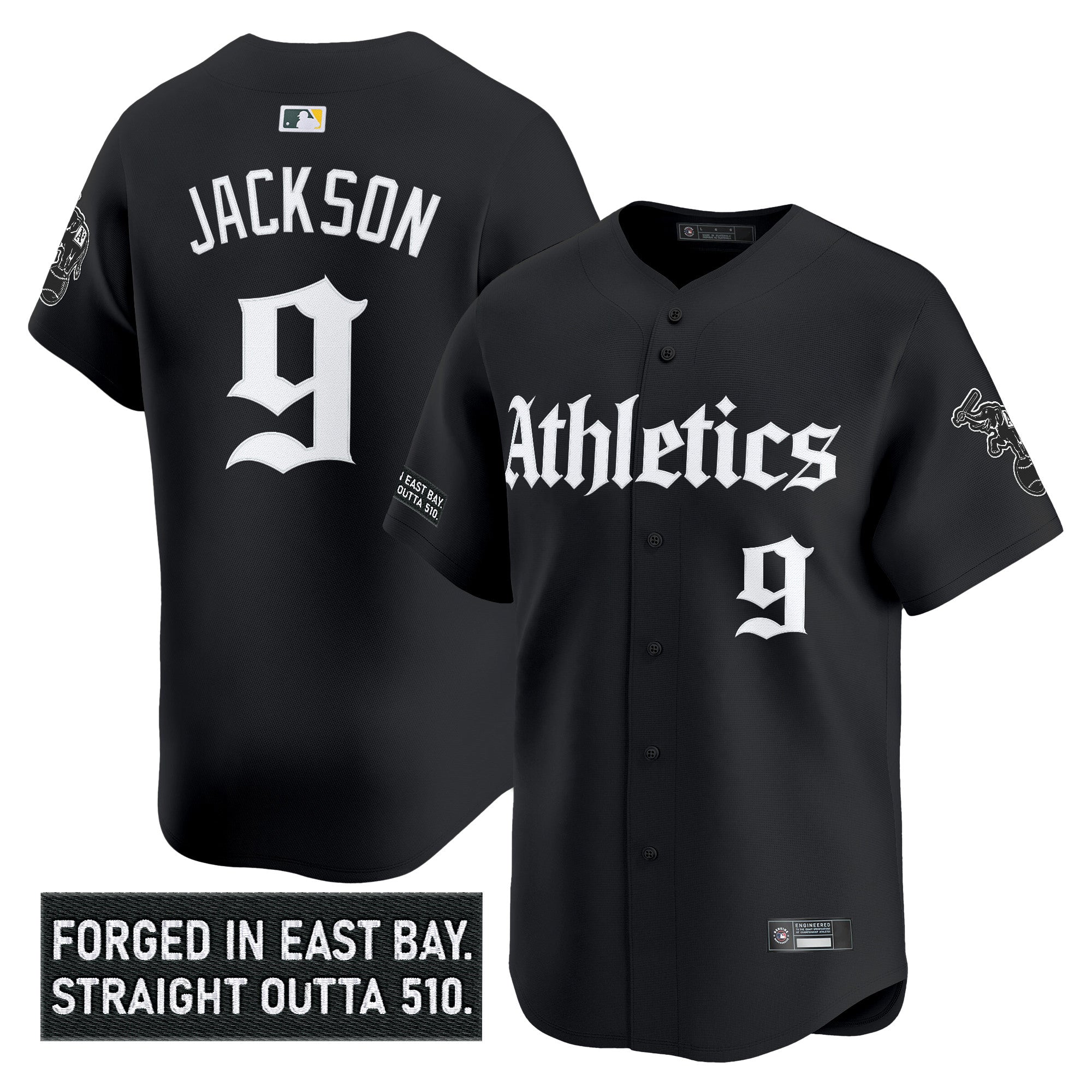 Athletics 'Gothic East Bay Edition' Vapor Premier Limited Jersey - Stitched