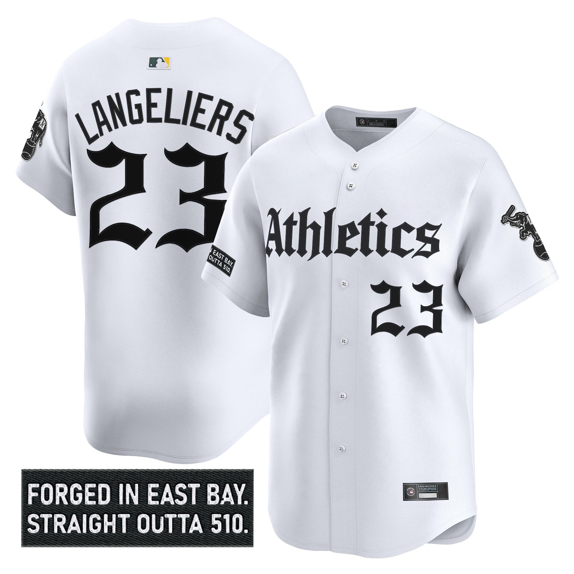 Athletics 'Gothic East Bay Edition' Vapor Premier Limited Jersey - Stitched