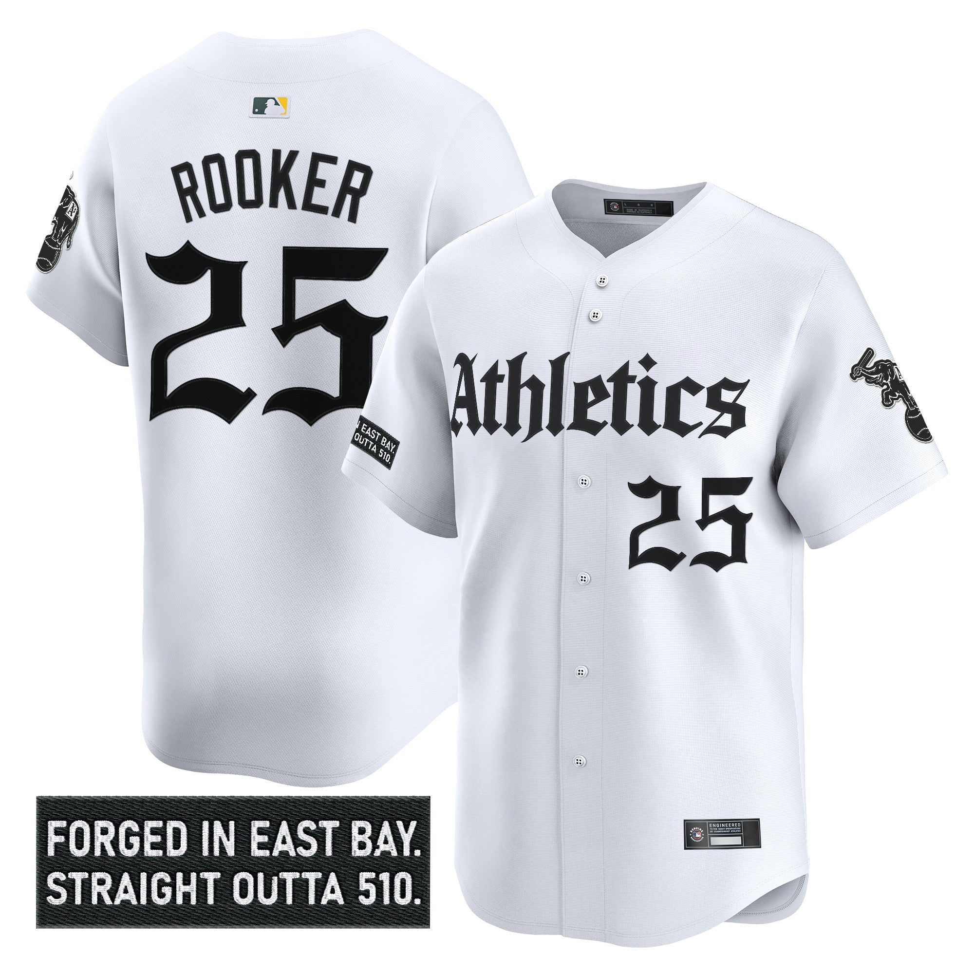 Athletics 'Gothic East Bay Edition' Vapor Premier Limited Jersey - Stitched