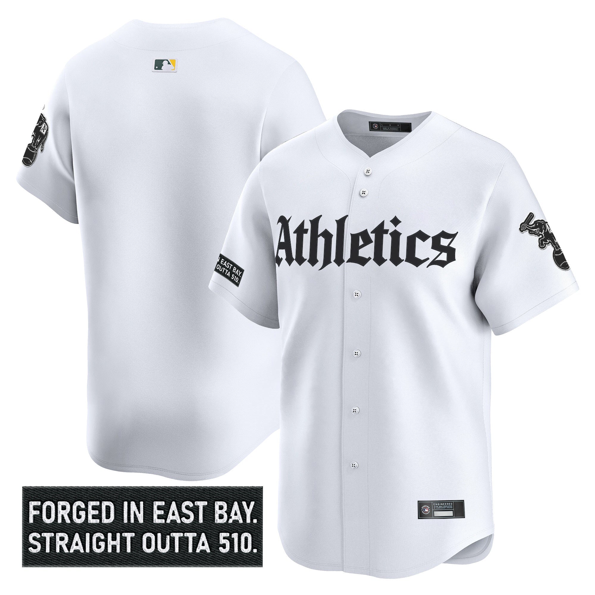 Athletics 'Gothic East Bay Edition' Vapor Premier Limited Jersey - Stitched