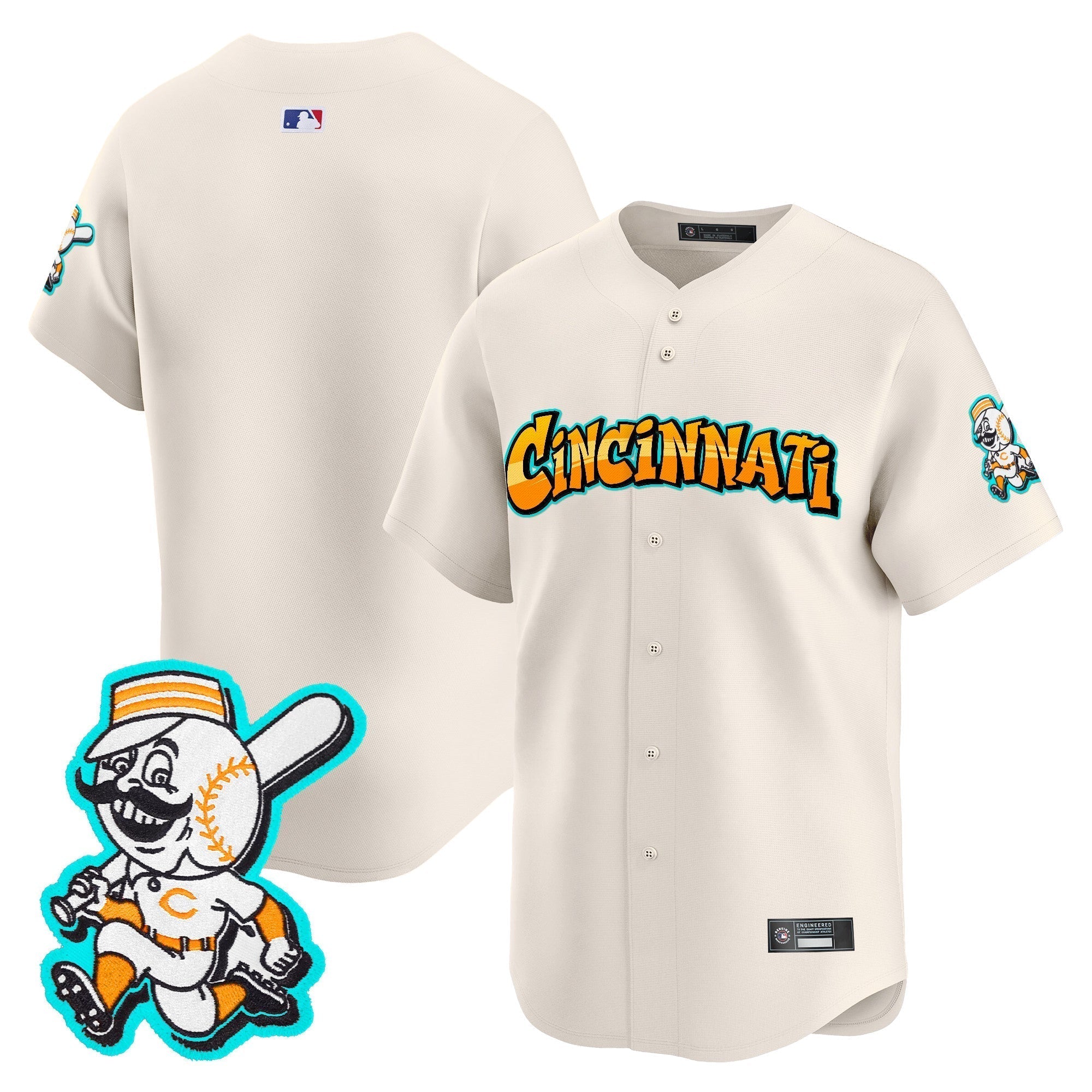 CIN 'Graffiti Queen City Edition' Vapor Premier Limited Jersey - Stitched