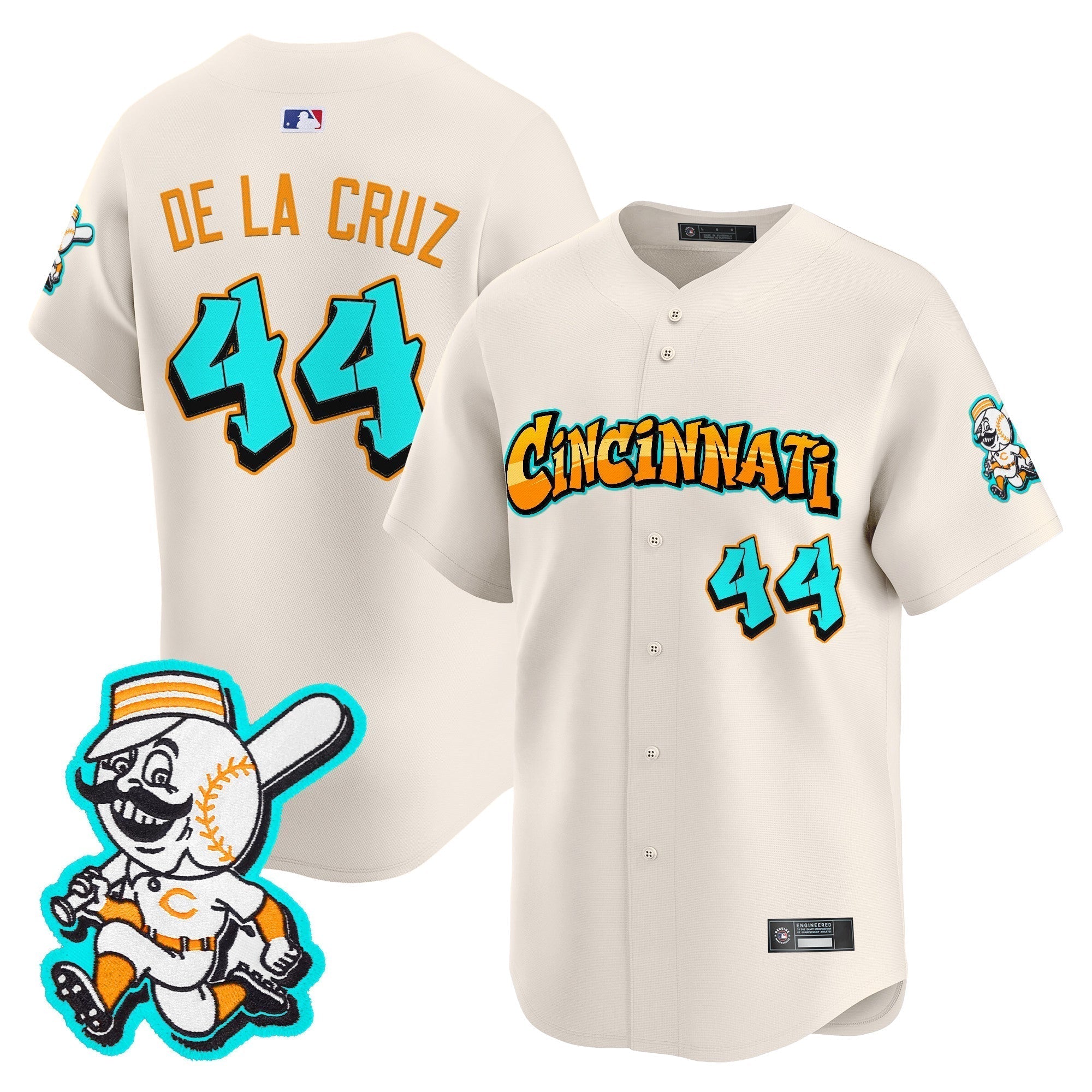 CIN 'Graffiti Queen City Edition' Vapor Premier Limited Jersey - Stitched