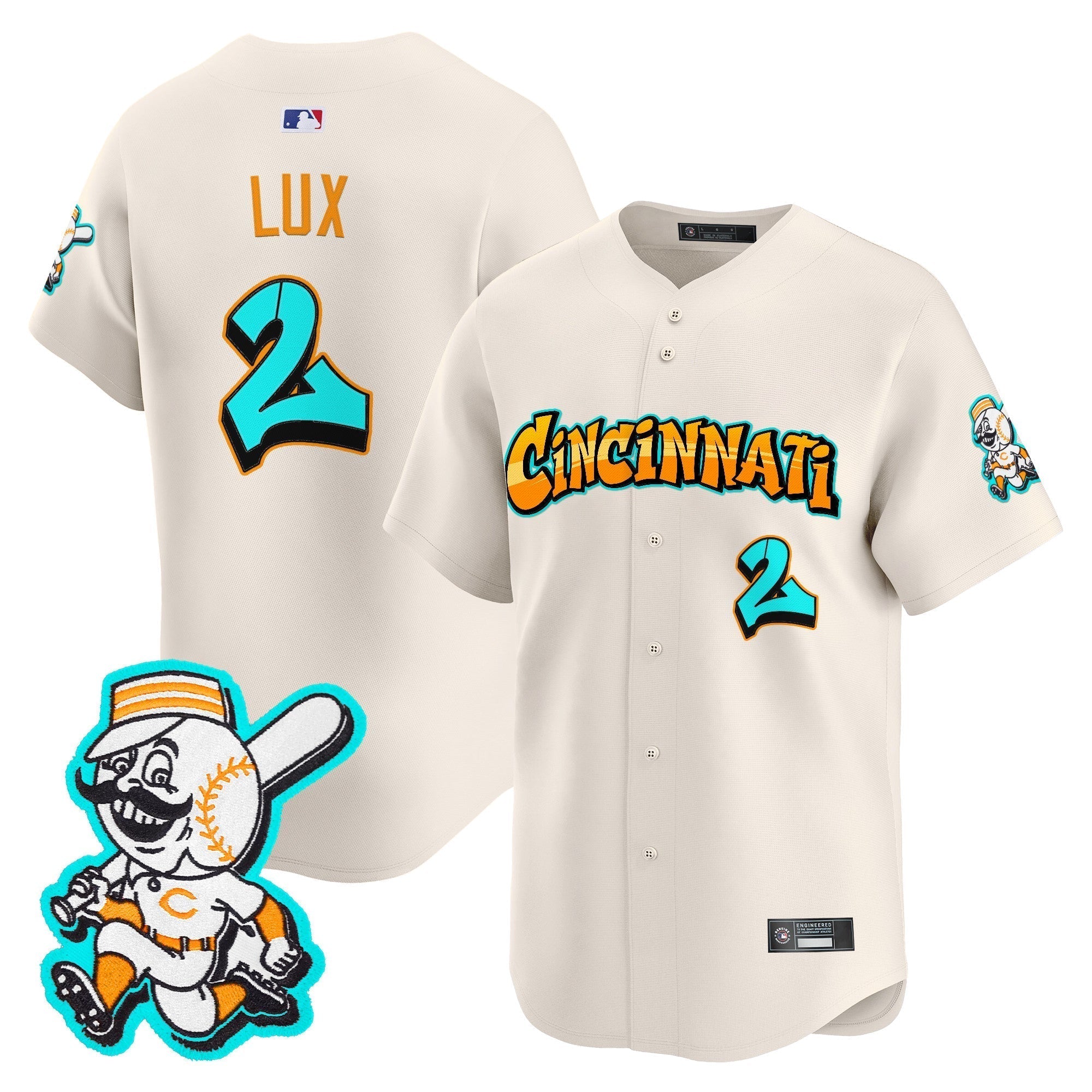 CIN 'Graffiti Queen City Edition' Vapor Premier Limited Jersey - Stitched