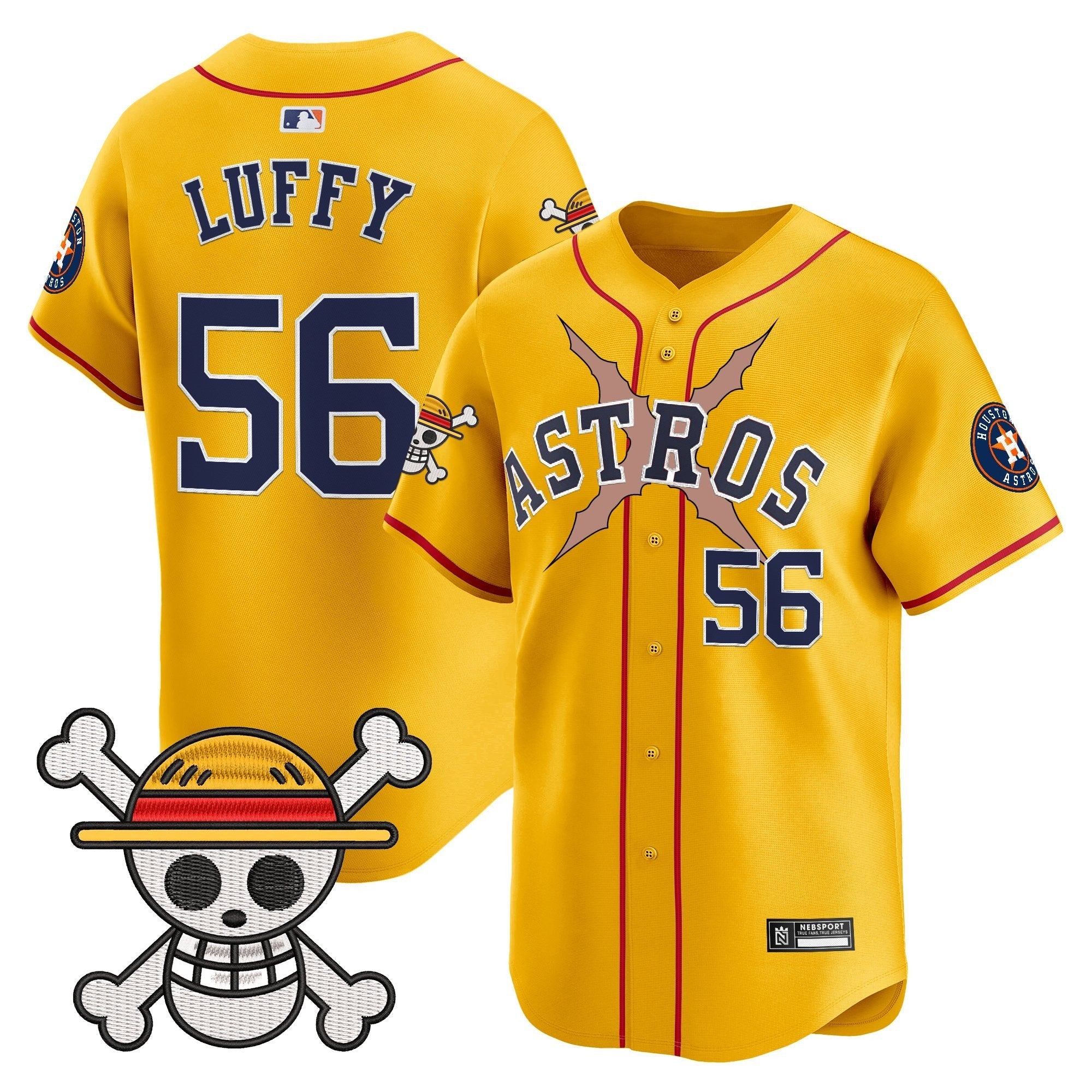 HOU x One Piece 2025 Vapor Premier Limited Jersey - Stitched
