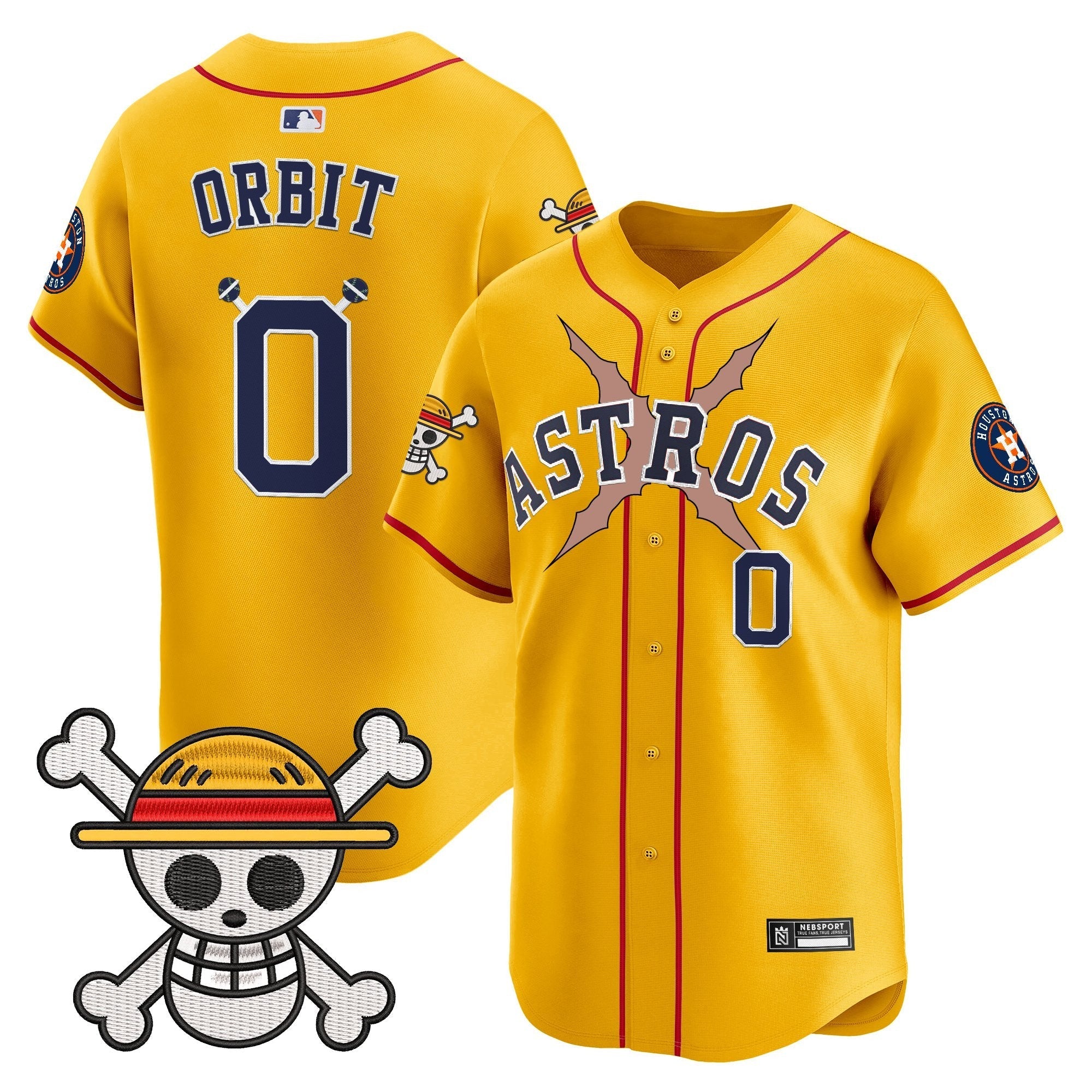 HOU x One Piece 2025 Vapor Premier Limited Jersey - Stitched
