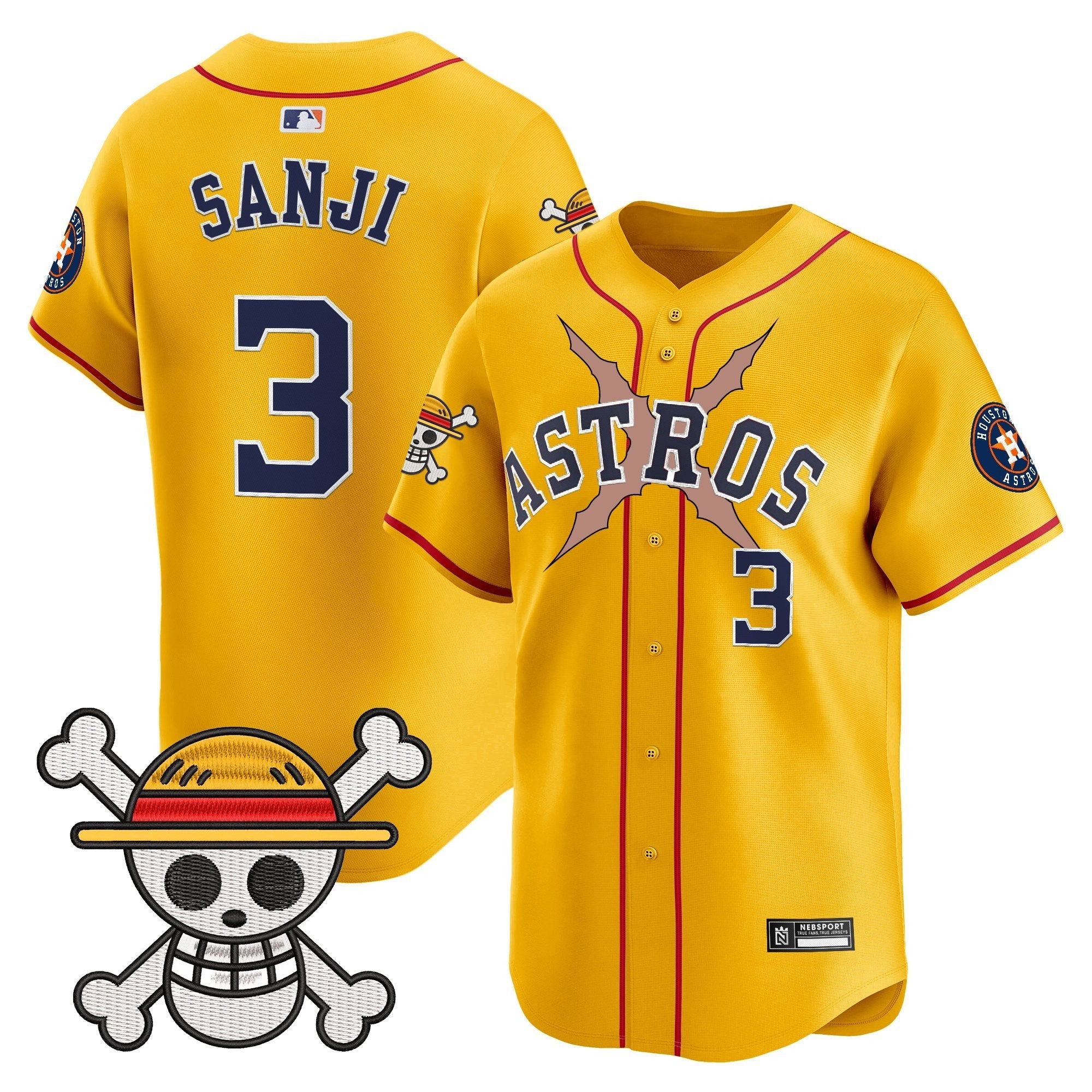 HOU x One Piece 2025 Vapor Premier Limited Jersey - Stitched