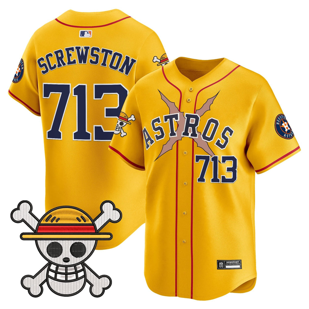 HOU x One Piece 2025 Vapor Premier Limited Jersey - Stitched