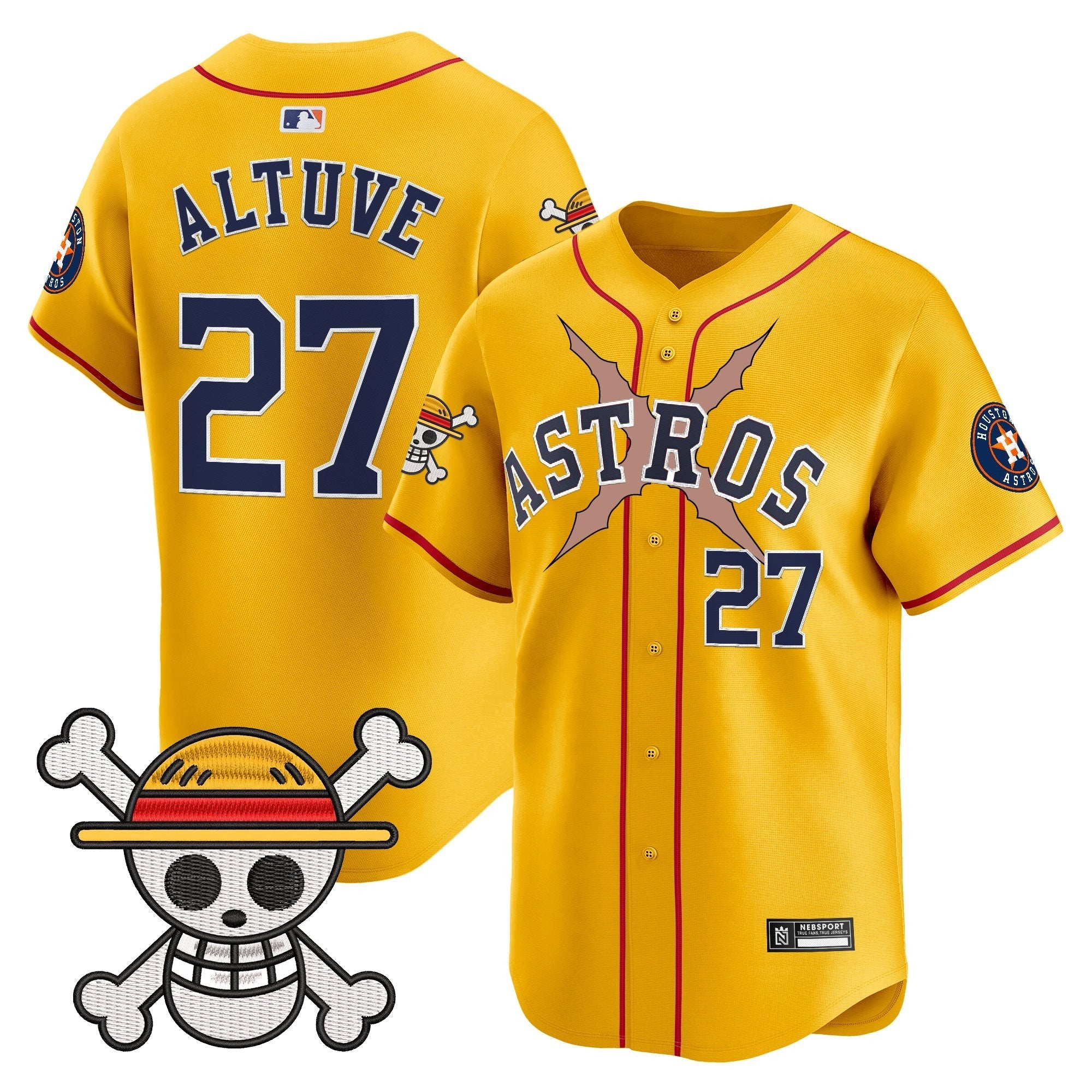 HOU x One Piece 2025 Vapor Premier Limited Jersey - Stitched