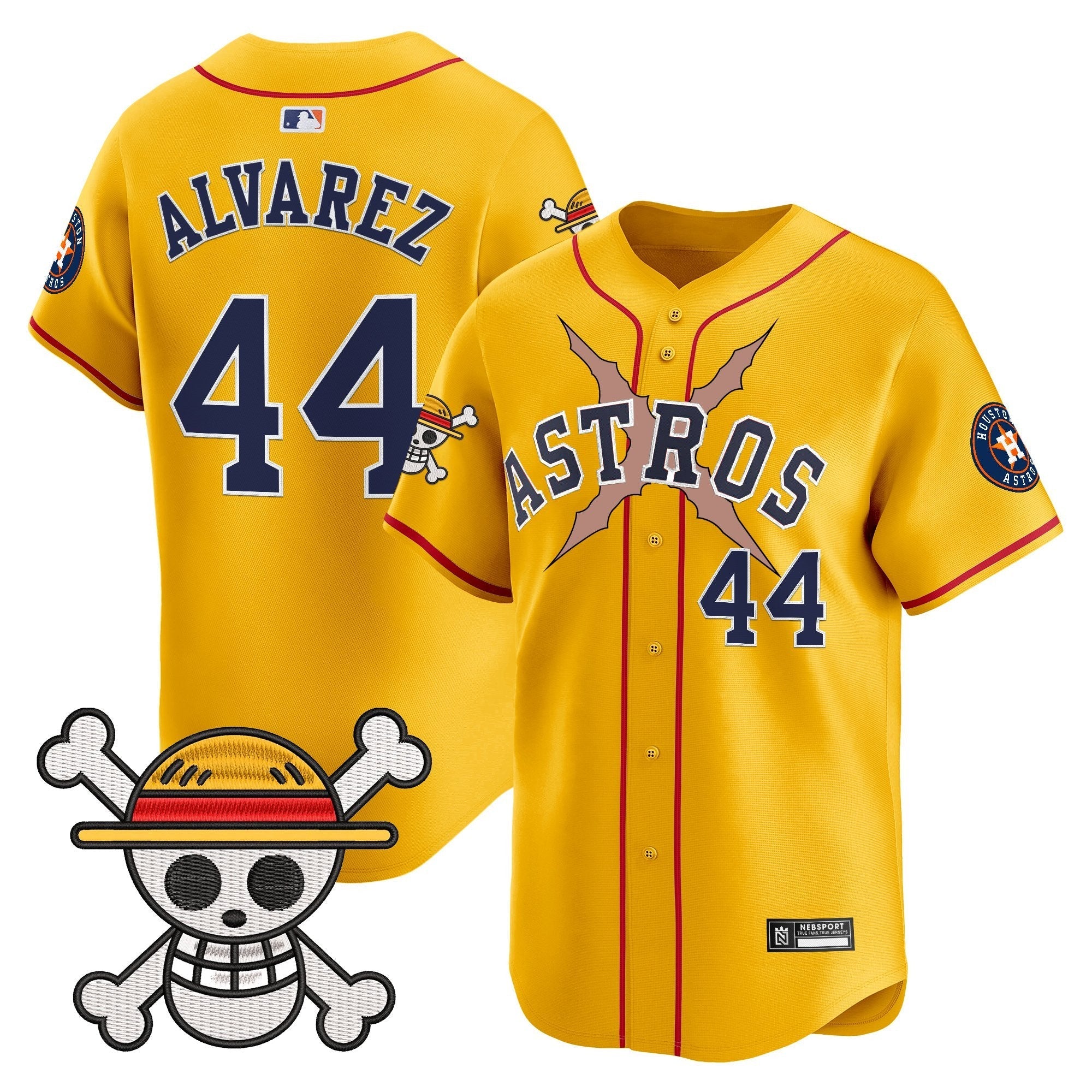 HOU x One Piece 2025 Vapor Premier Limited Jersey - Stitched