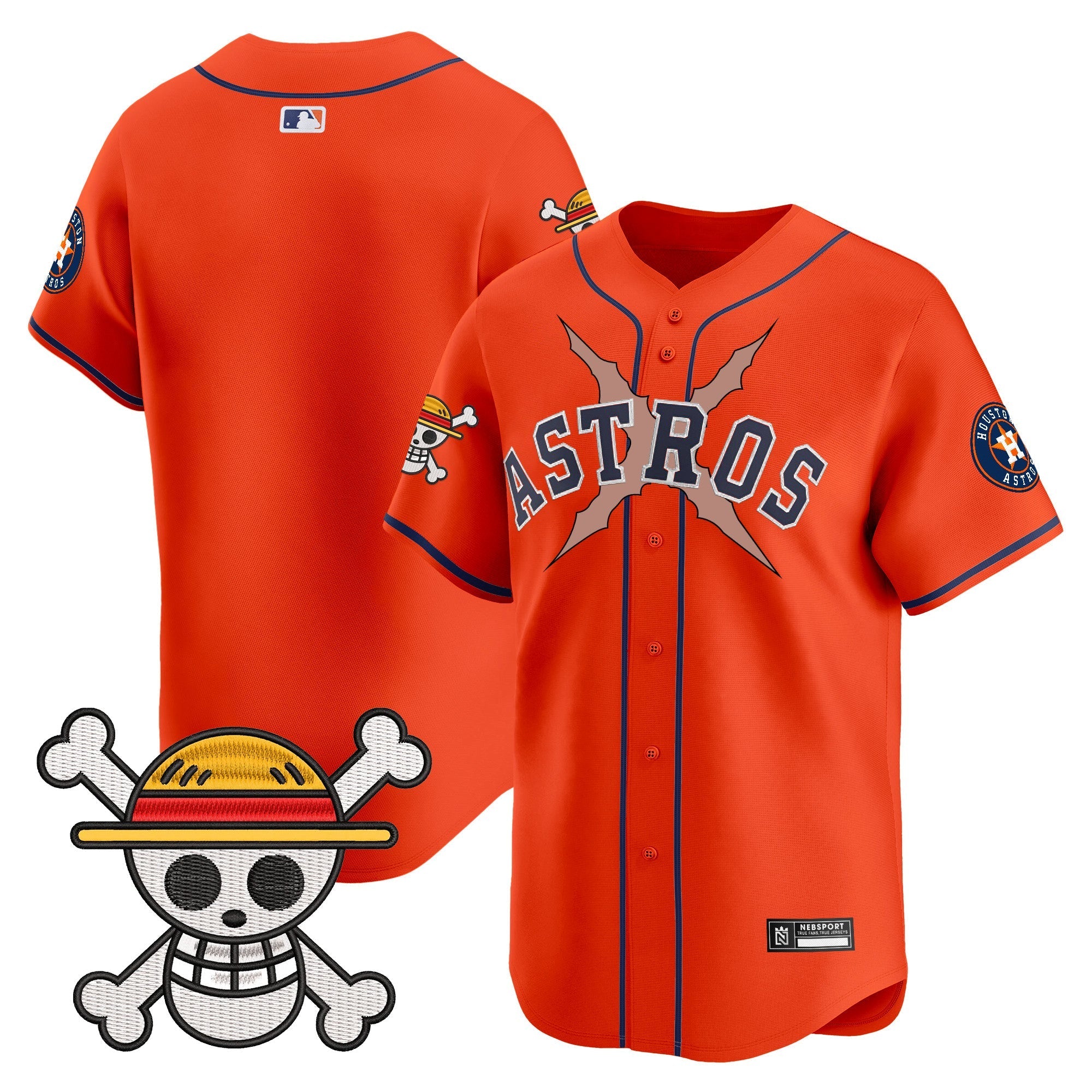 HOU x One Piece 2025 Vapor Premier Limited Jersey - Stitched