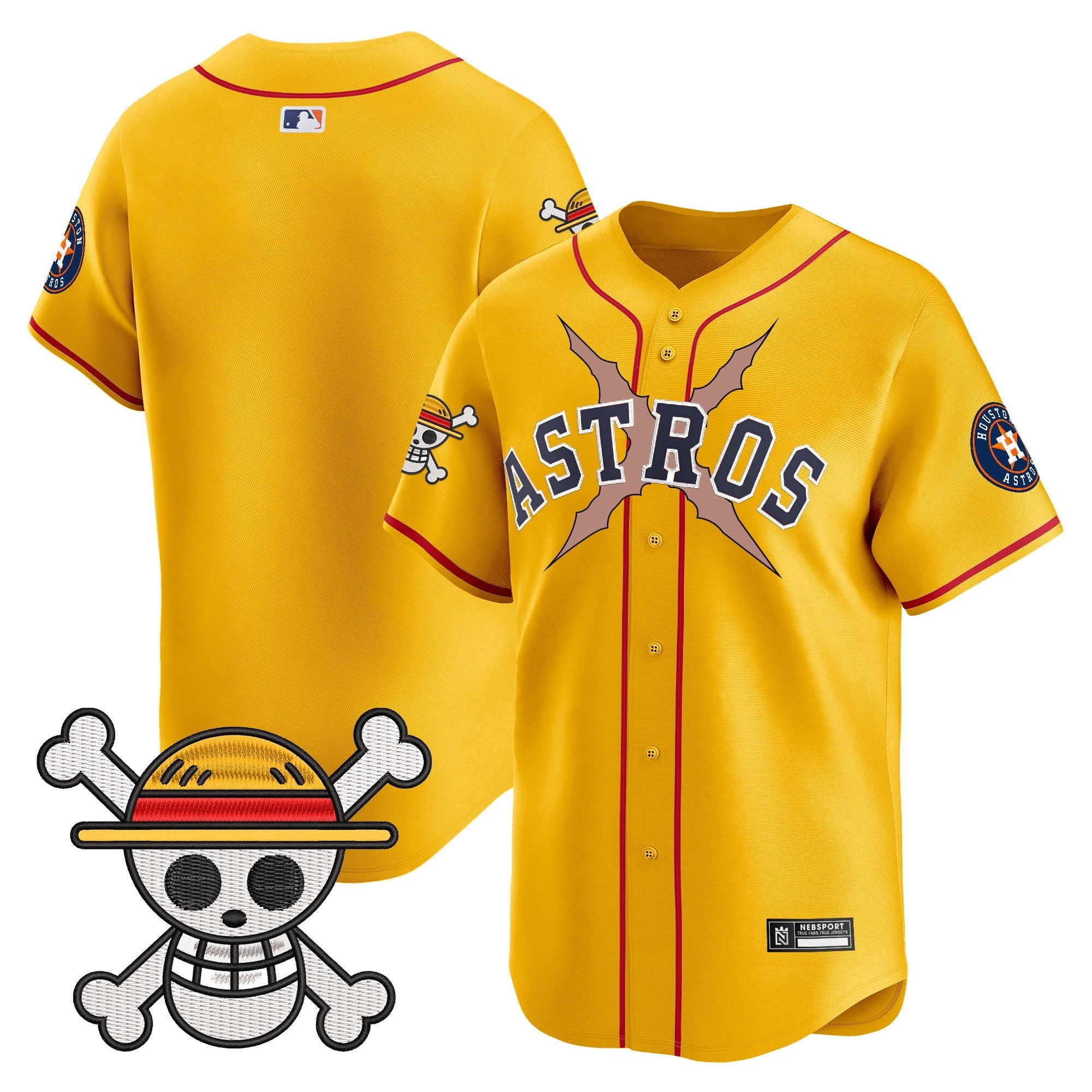 HOU x One Piece 2025 Vapor Premier Limited Jersey - Stitched
