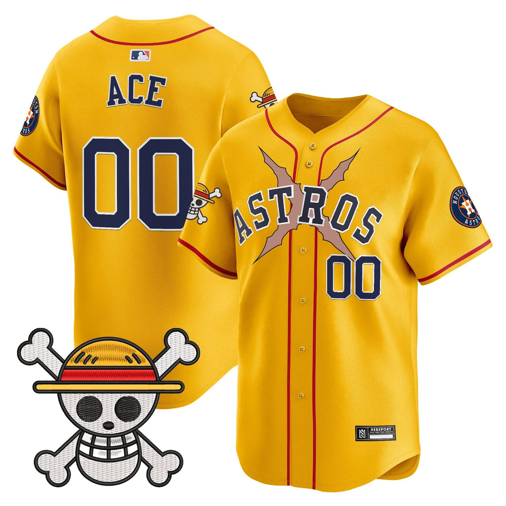 HOU x One Piece 2025 Vapor Premier Limited Jersey - Stitched