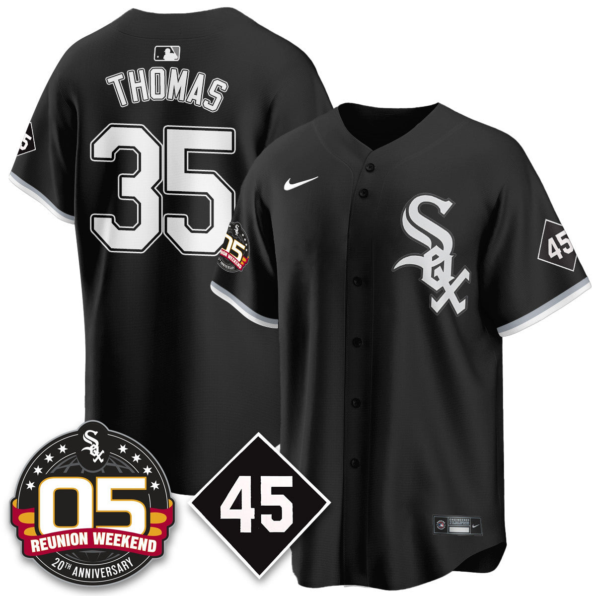 CWS Bobby Jenks 2025 Jersey - Reunion Weekend - Stitched