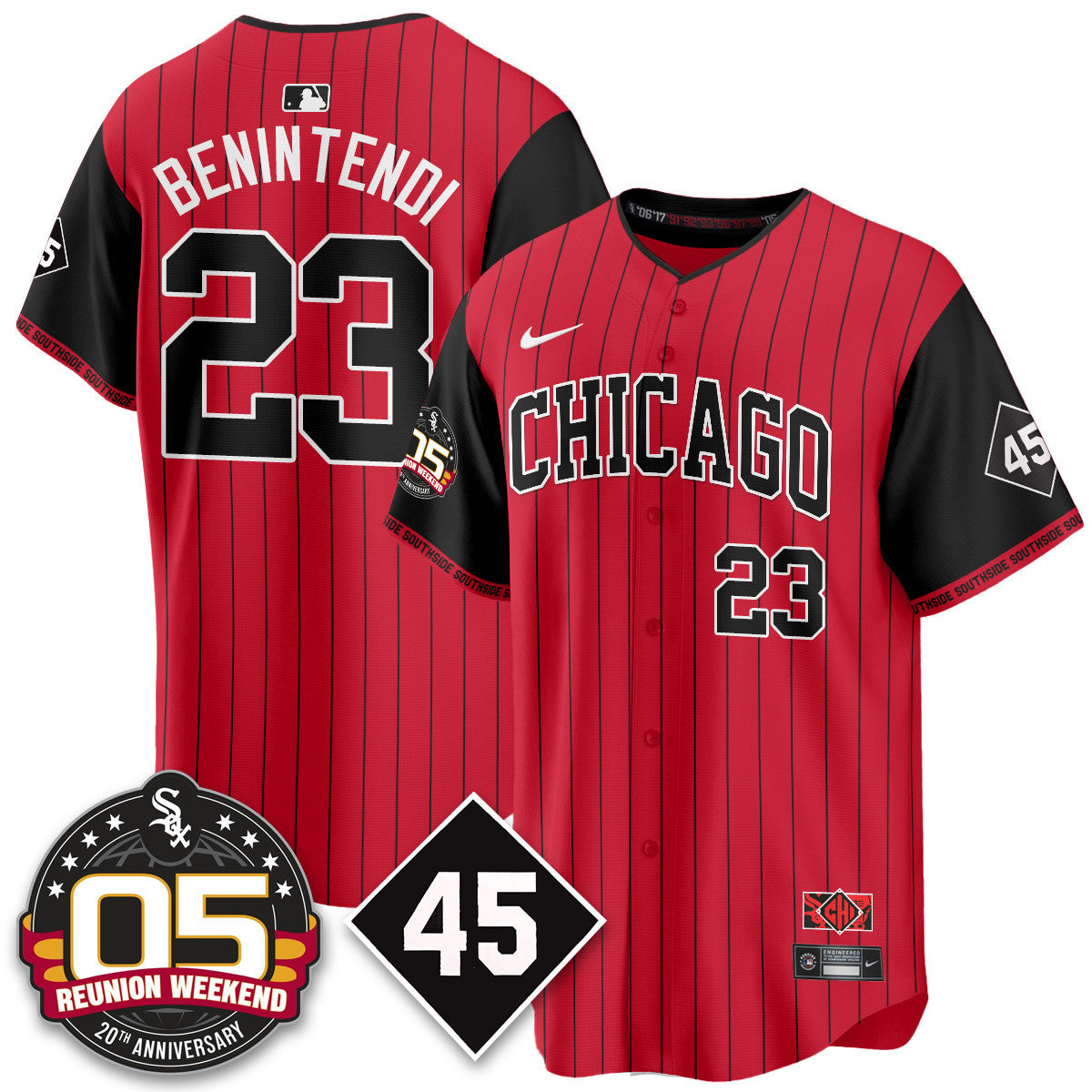 CWS Bobby Jenks 2025 Jersey - Reunion Weekend - Stitched