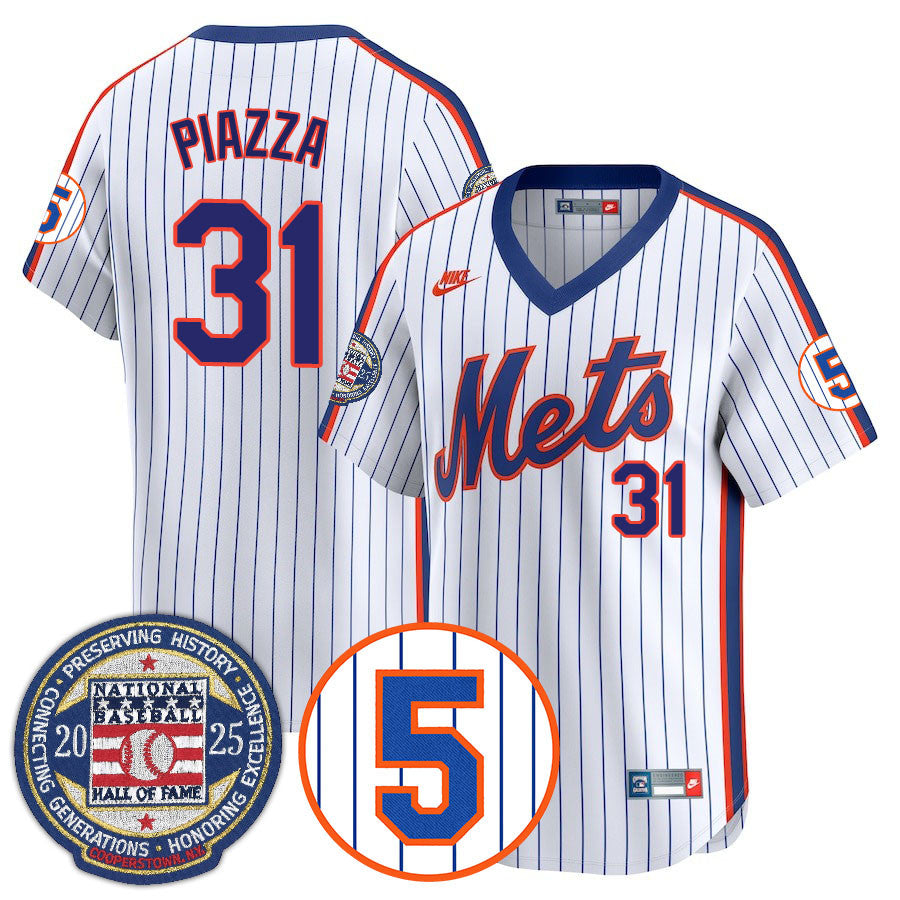 NYM Number Retirement & Hall of Fame Gold Jersey - Stitched