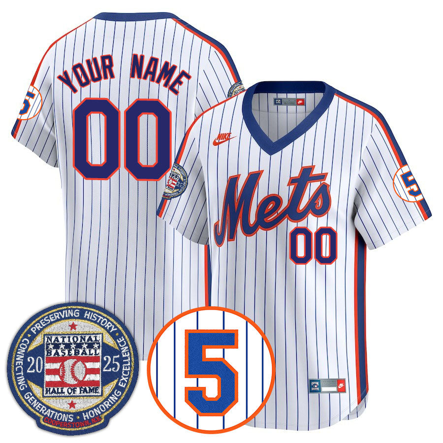 NYM Number Retirement & Hall of Fame Gold Jersey - Stitched