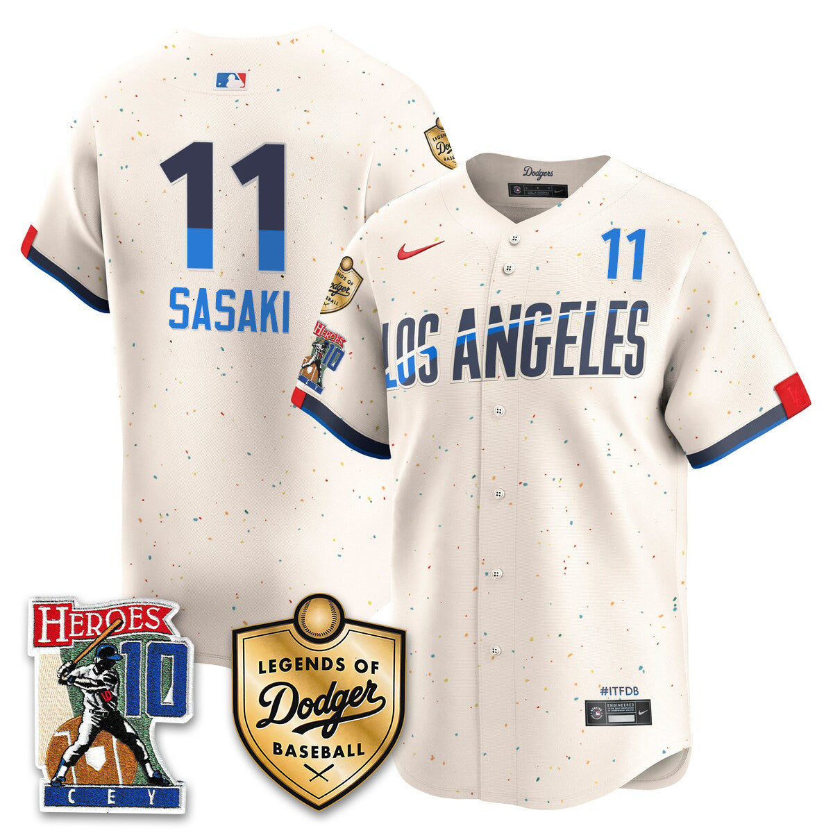 Dodgers Ron Cey "Legends Of Dodgers Baseball" Jersey - Stitched