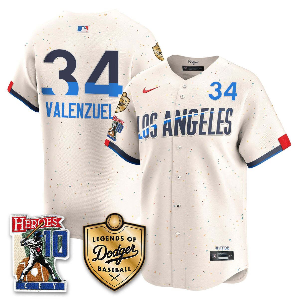 Dodgers Ron Cey "Legends Of Dodgers Baseball" Jersey - Stitched
