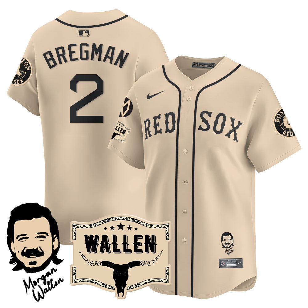 BOS Morgan Wallen 2025 Jersey - Stitched