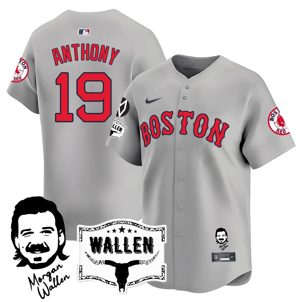 BOS Morgan Wallen 2025 Jersey - Stitched