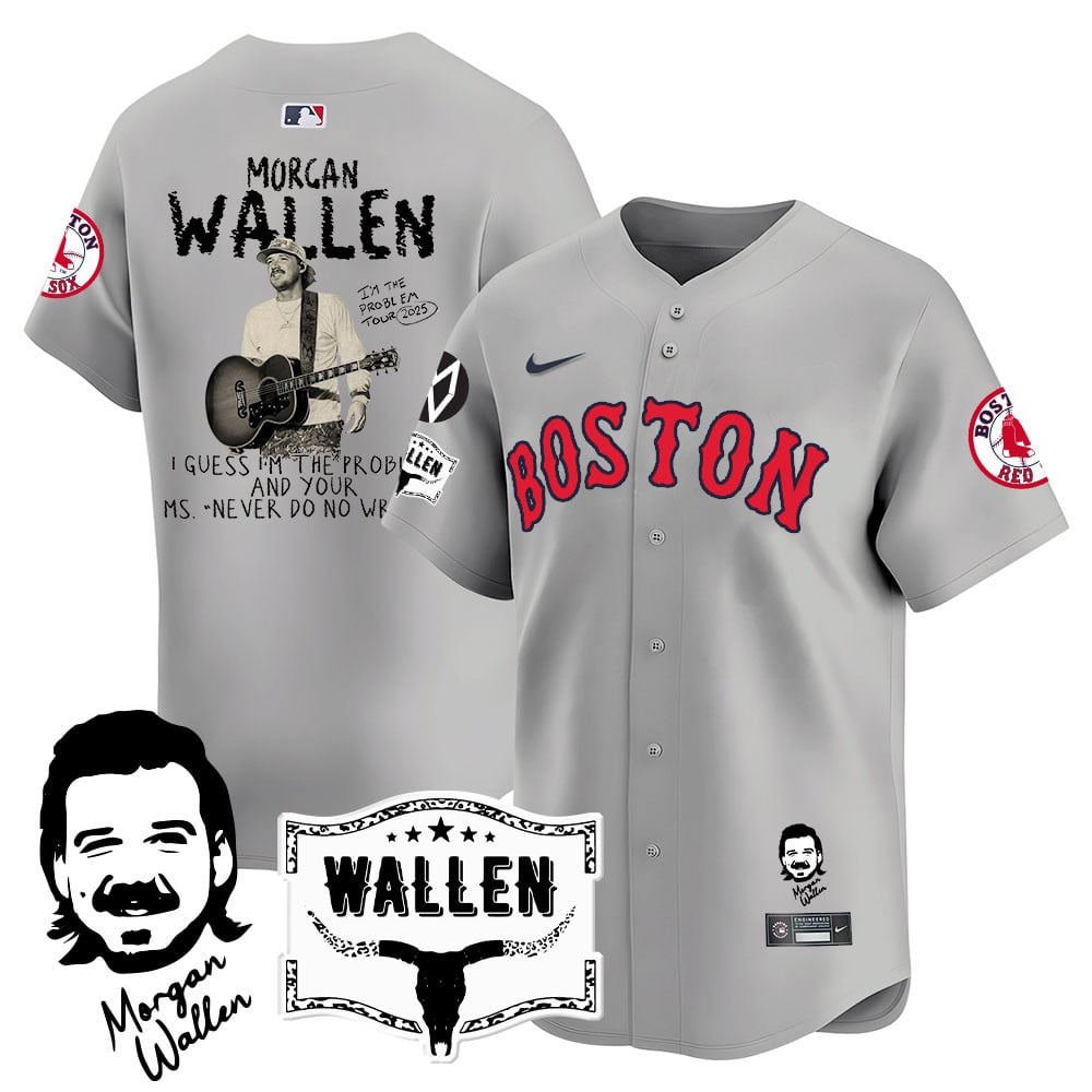 BOS Morgan Wallen 2025 Jersey - Stitched