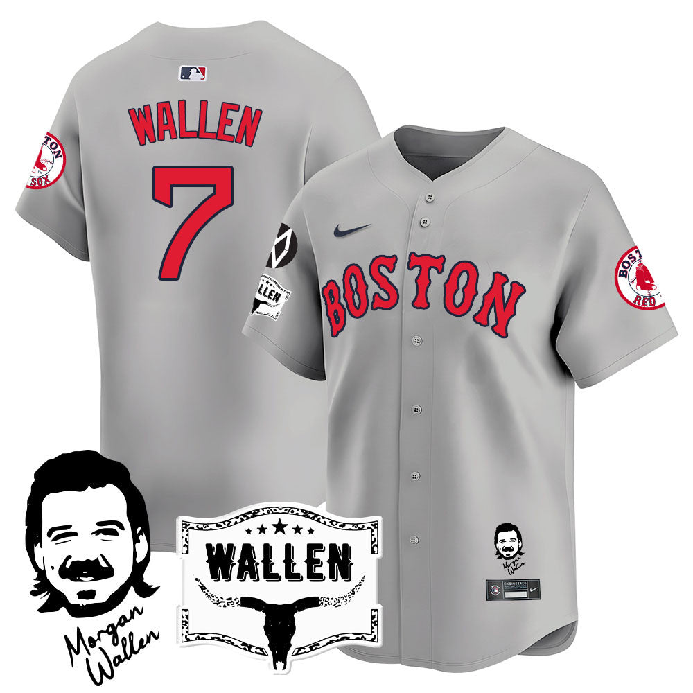 BOS Morgan Wallen 2025 Jersey - Stitched