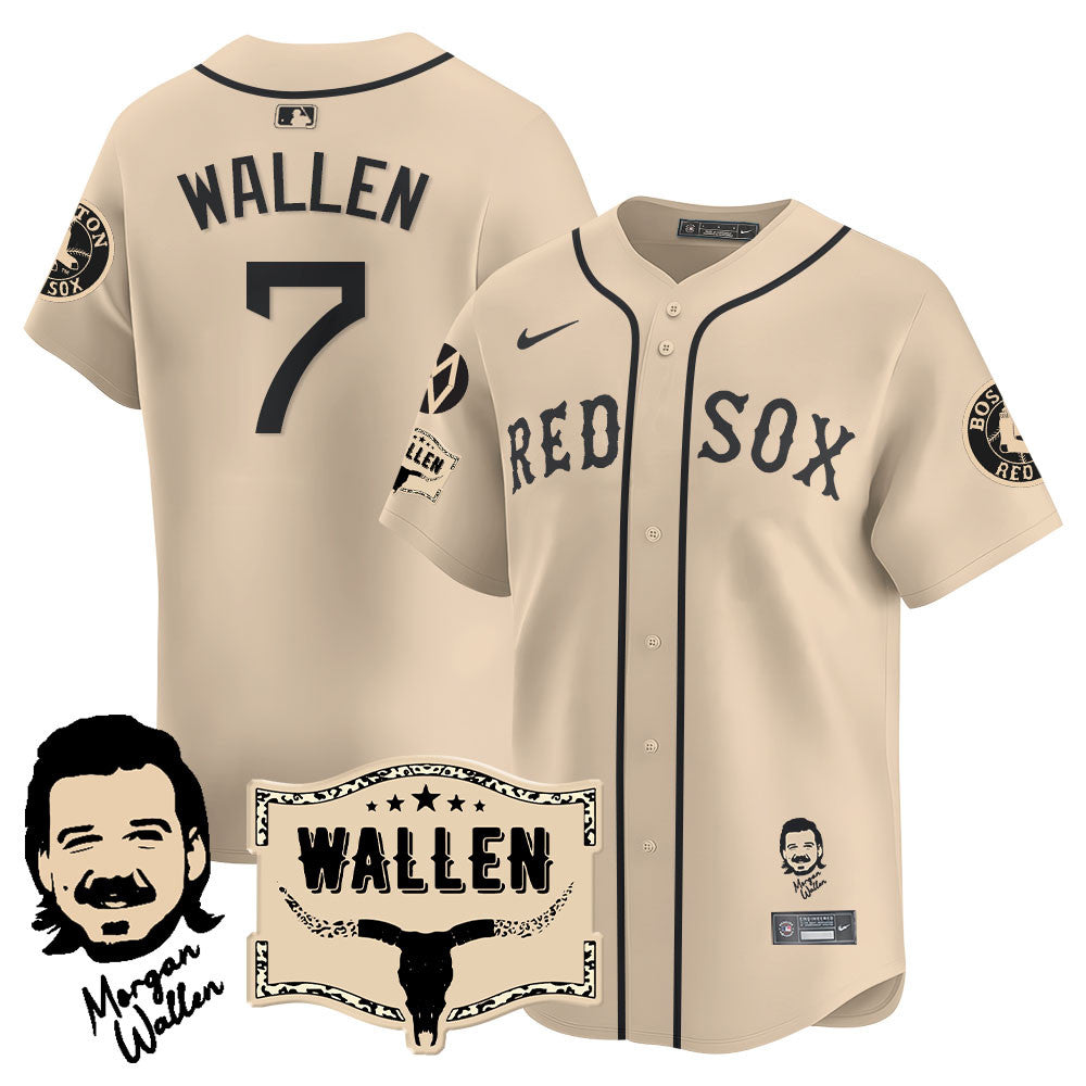 BOS Morgan Wallen 2025 Jersey - Stitched