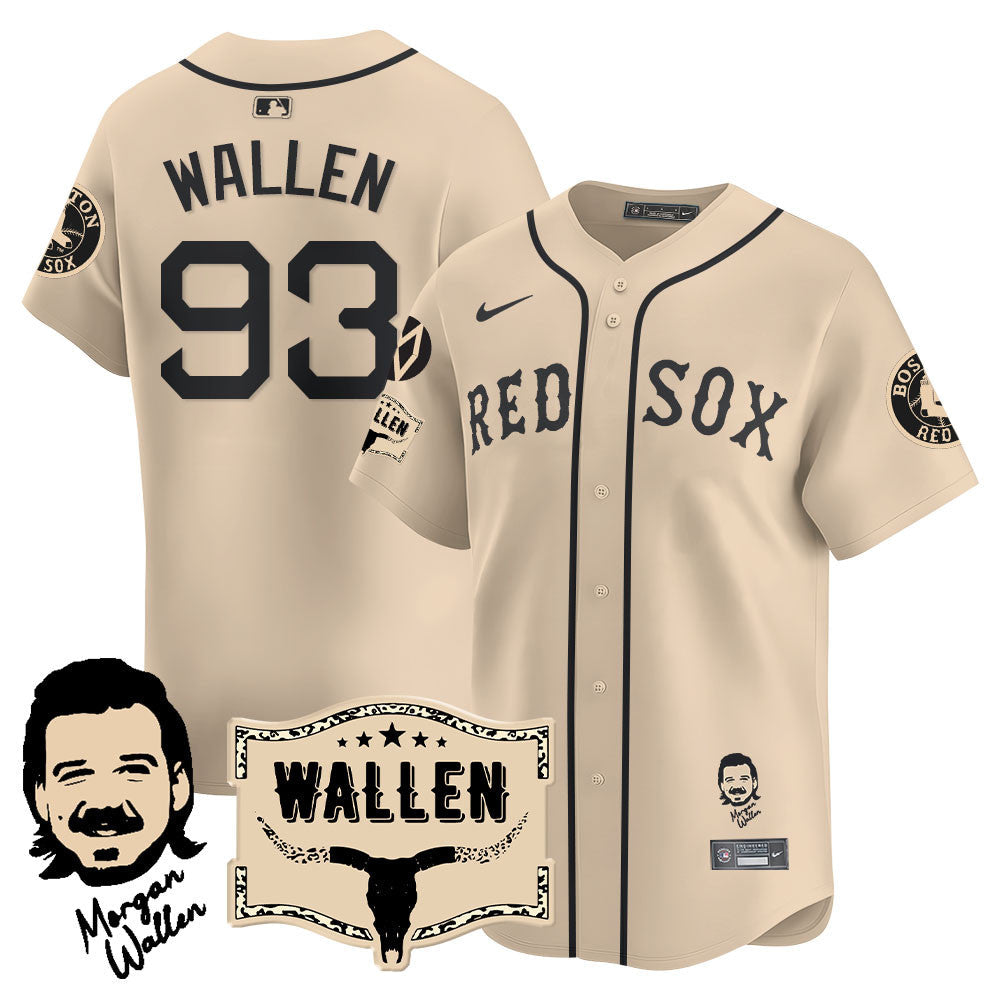 BOS Morgan Wallen 2025 Jersey - Stitched