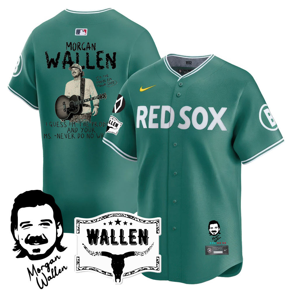 BOS Morgan Wallen 2025 Jersey - Stitched