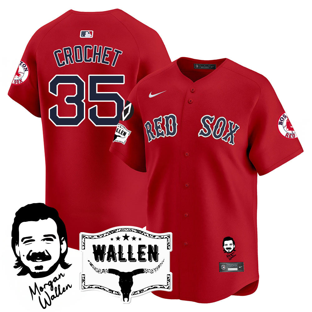 BOS Morgan Wallen 2025 Jersey - Stitched