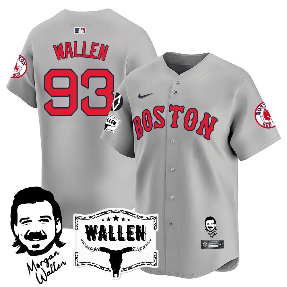 BOS Morgan Wallen 2025 Jersey - Stitched