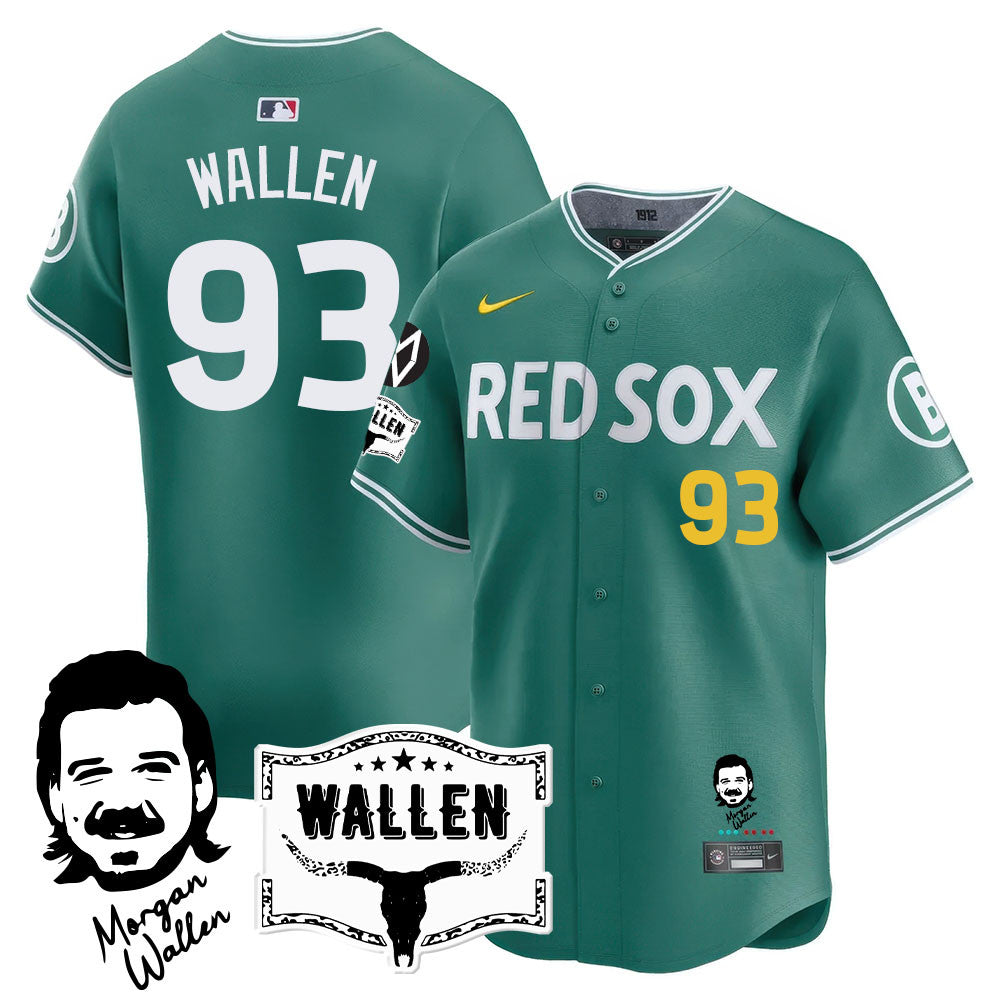 BOS Morgan Wallen 2025 Jersey - Stitched
