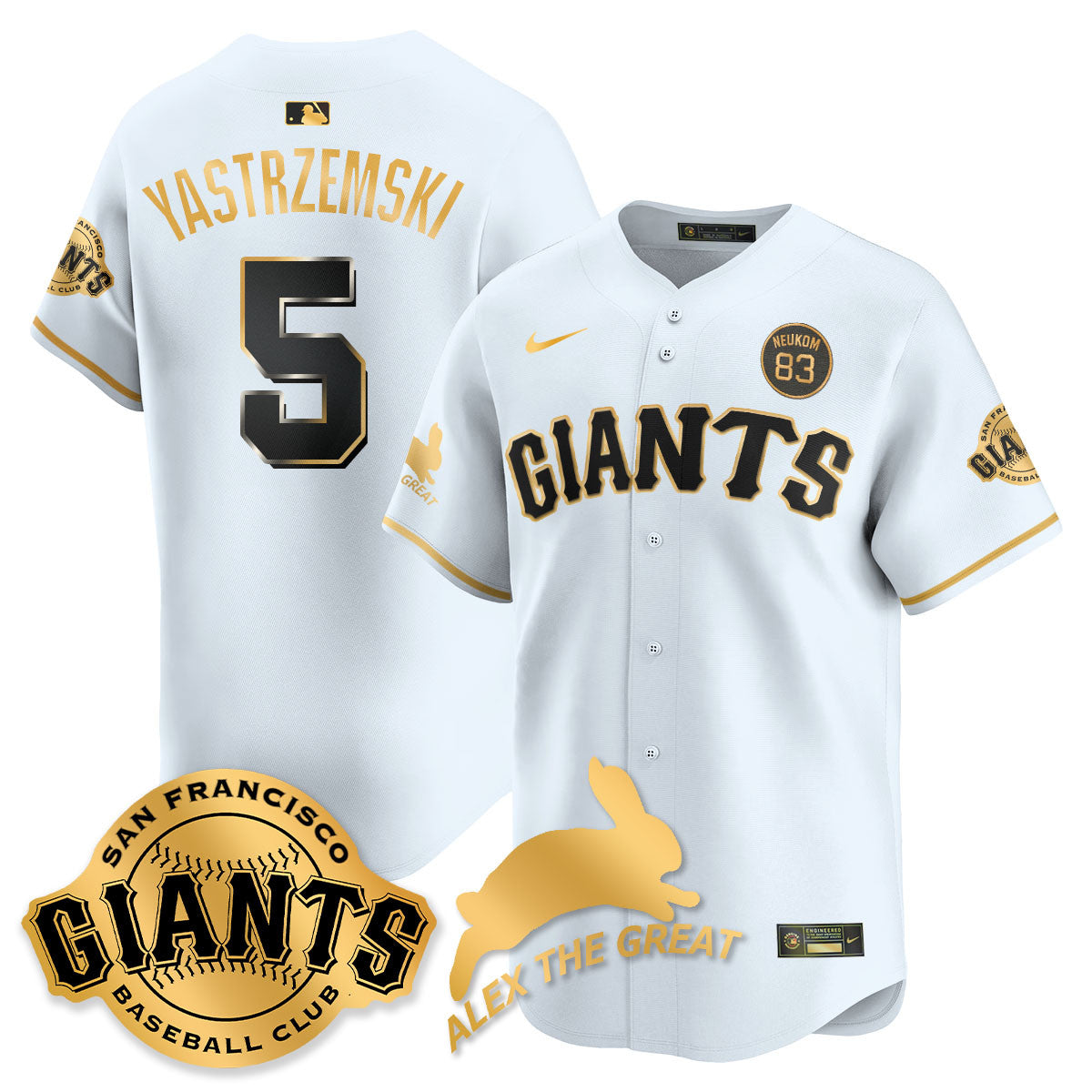 SF "Alex the Great" Rabbit Memories 2025 Jersey - Stitched