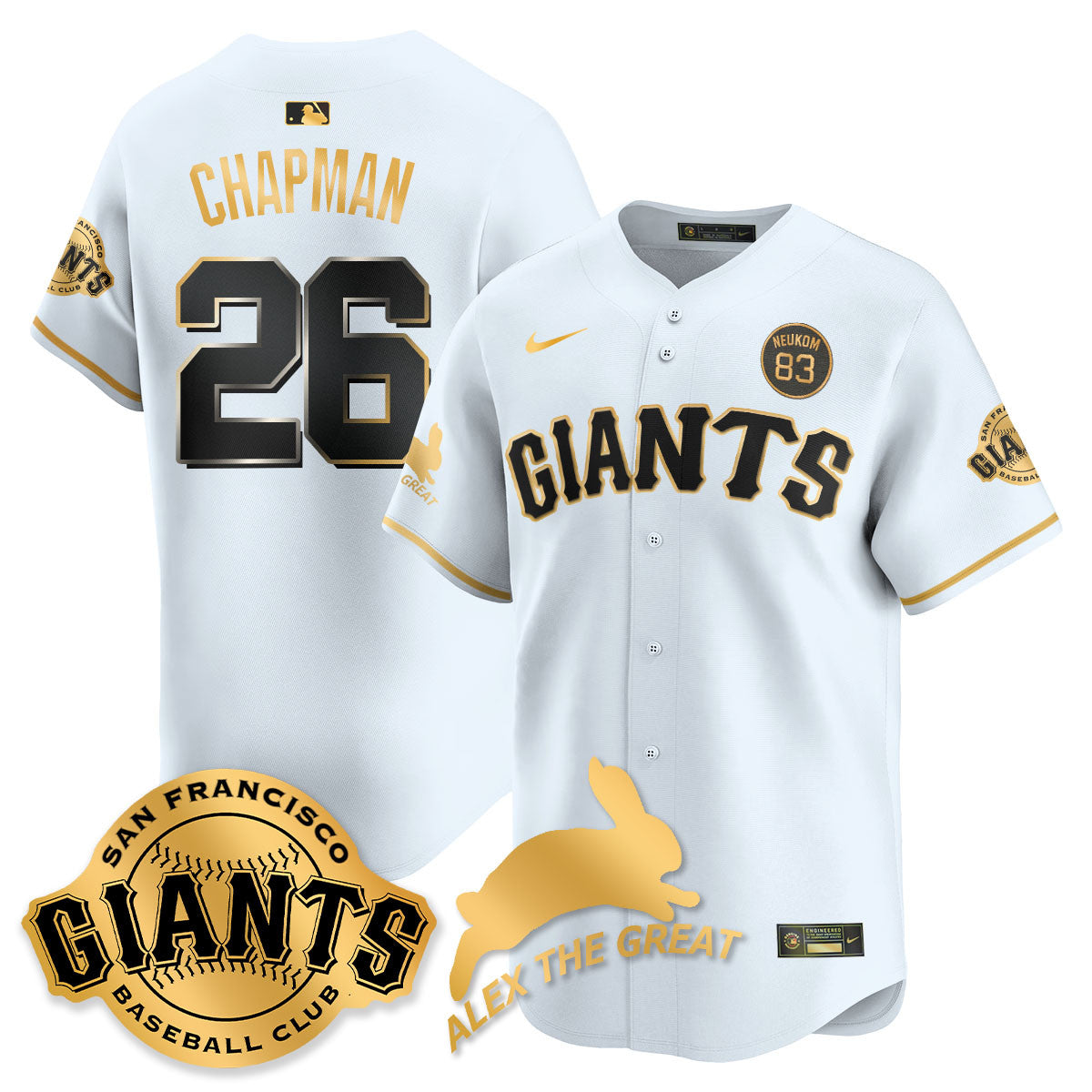 SF "Alex the Great" Rabbit Memories 2025 Jersey - Stitched