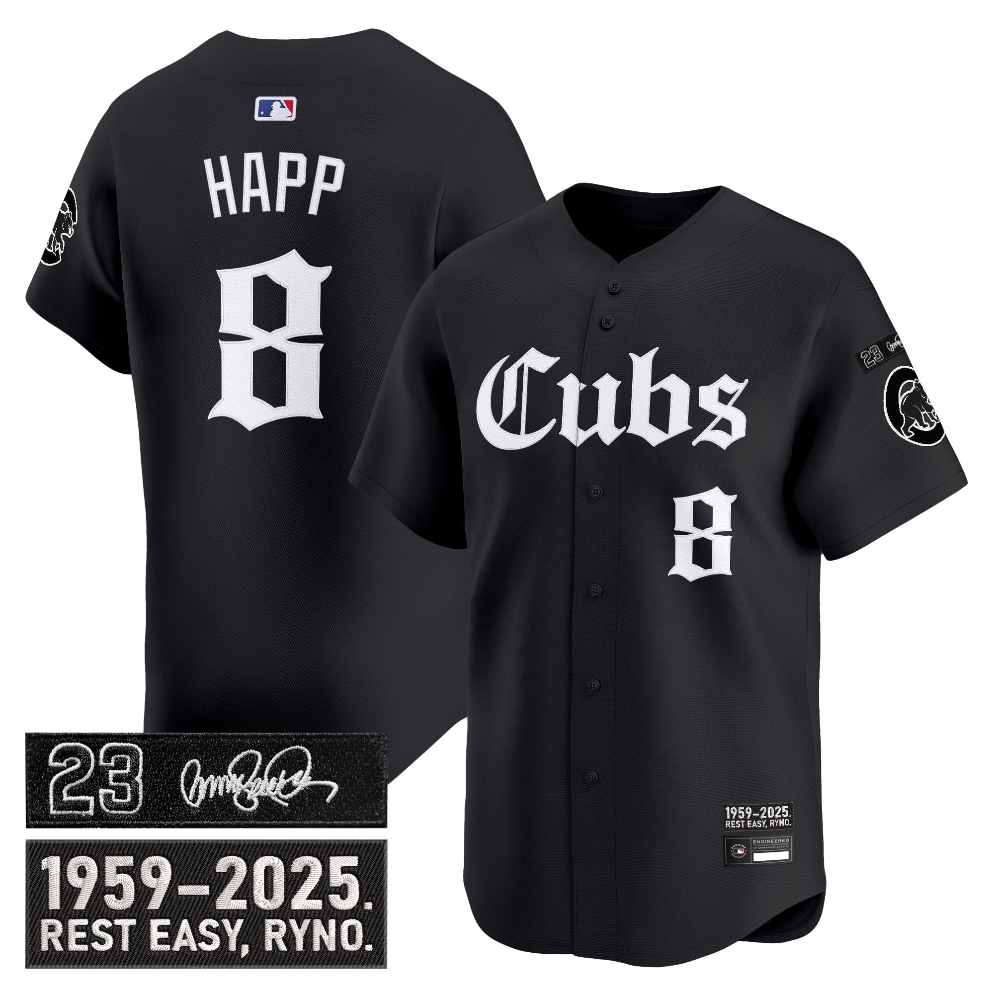 CHC 'Ryne Sandberg Tribute' Vapor Premier Limited Men Jersey - Gothic Edition - All Stitched