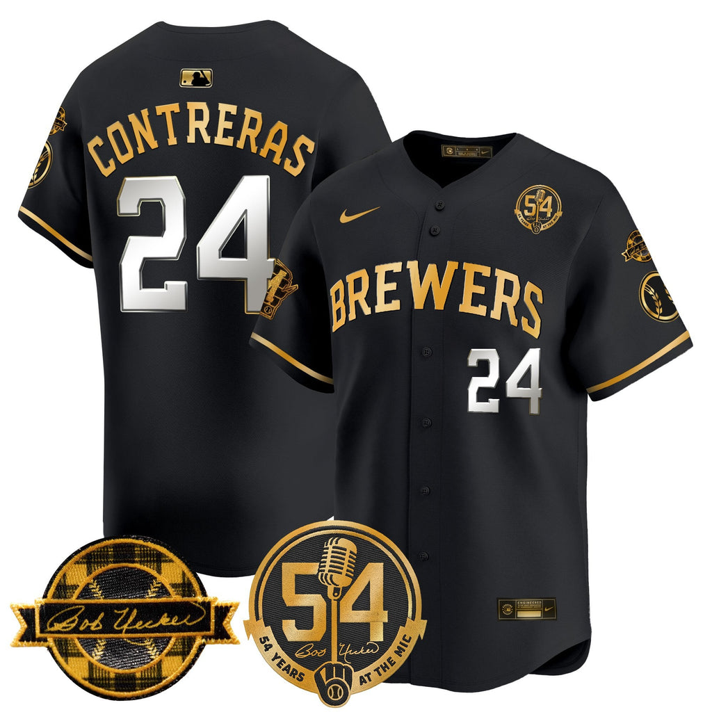 MIL 'Bob Uecker - 54 Seasons for Brewers' Vapor Premier Limited Jersey - Stitched